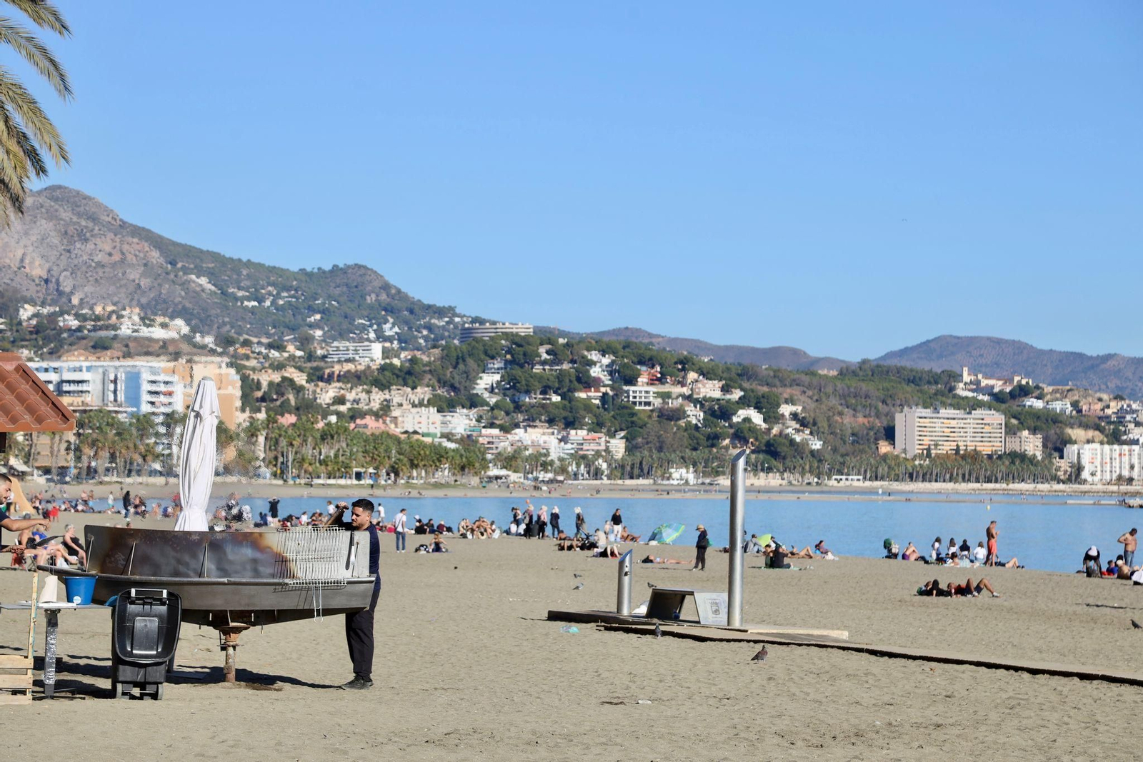 Playas de Málaga durante el puente