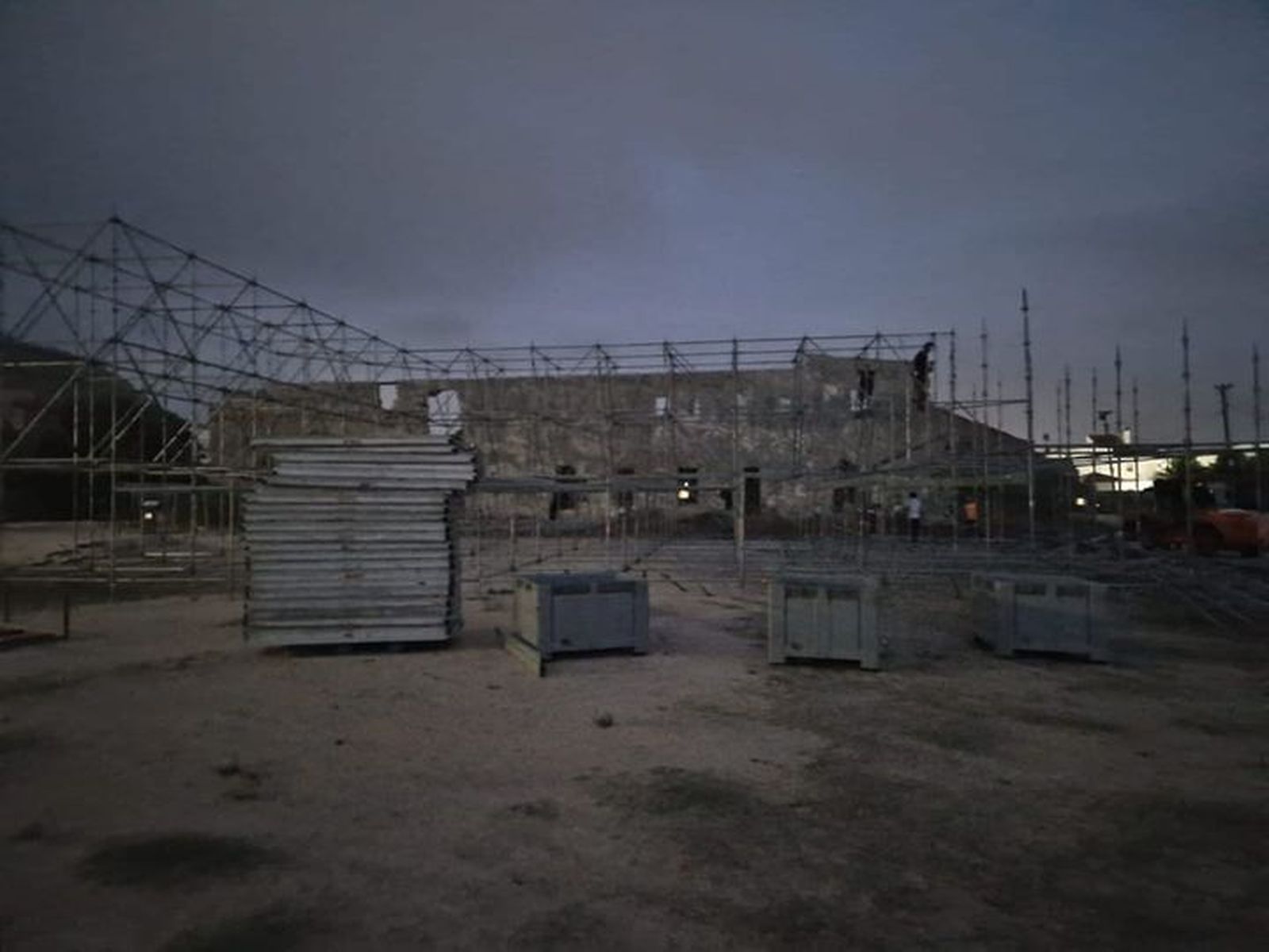 Montaje del escenario del Zahara Indie en una foto de la organización en redes sociales.