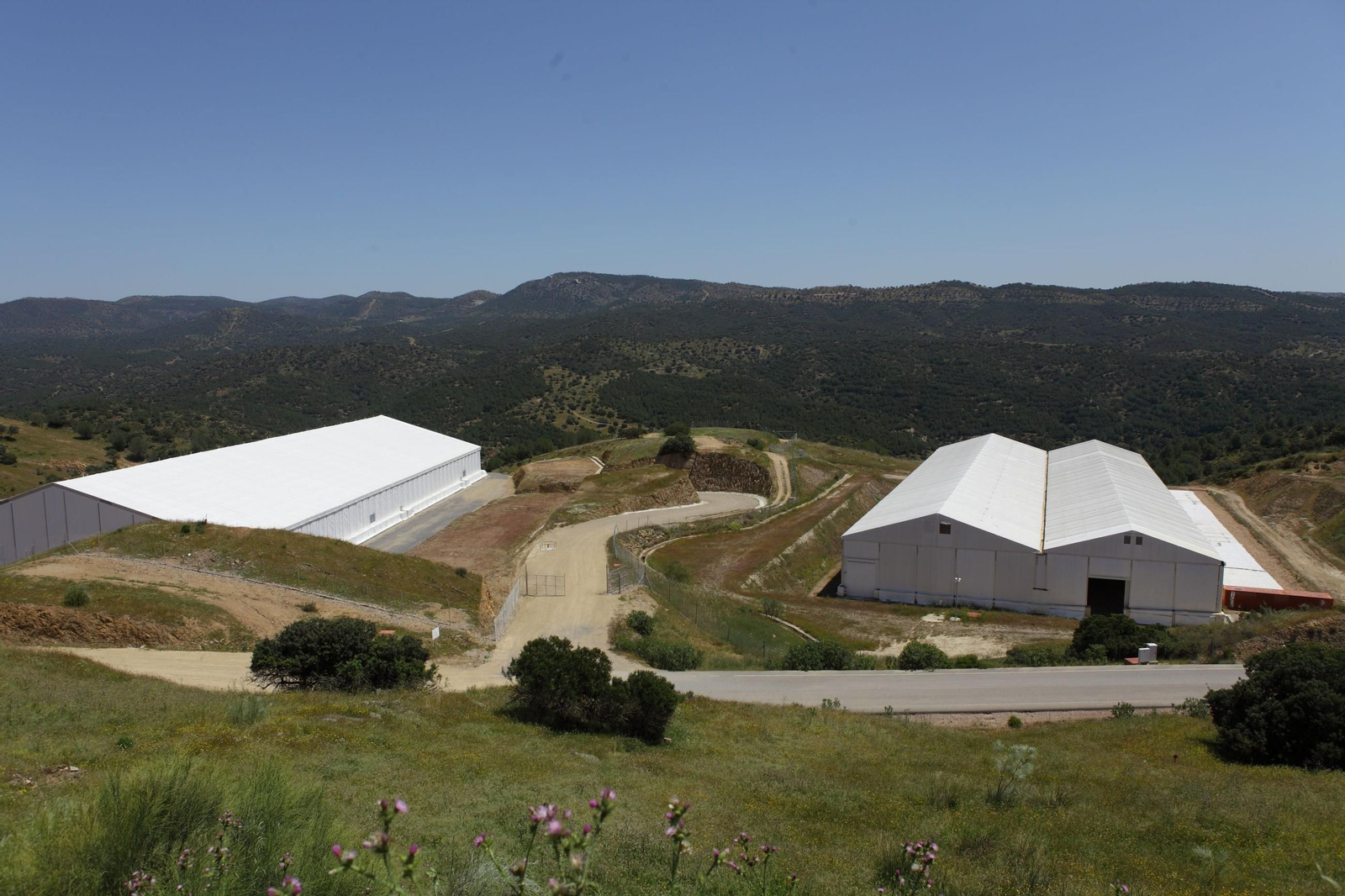 Vista de las celdas 29 y 30 en El Cabril .