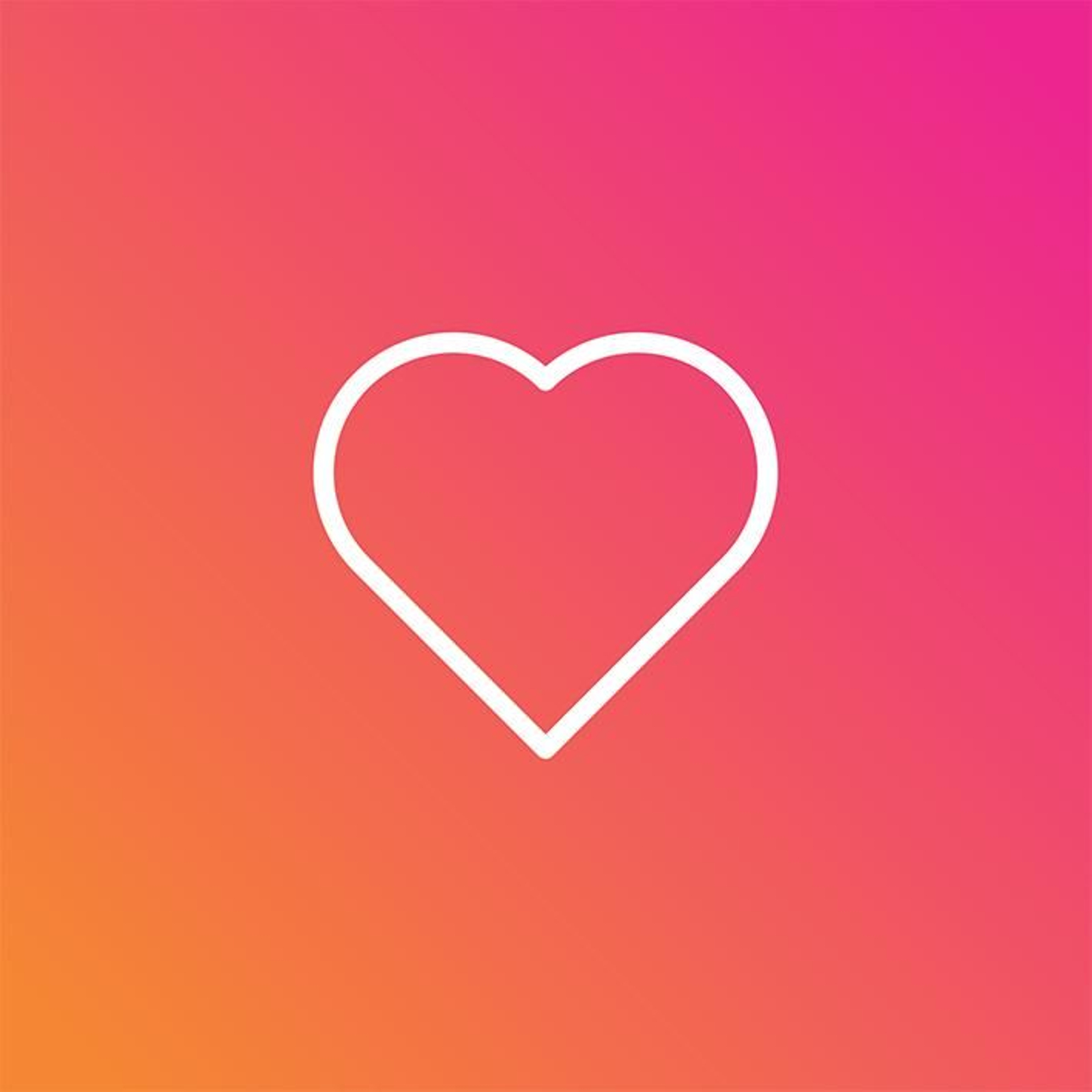 Símbolo del corazón o like de Instagram.