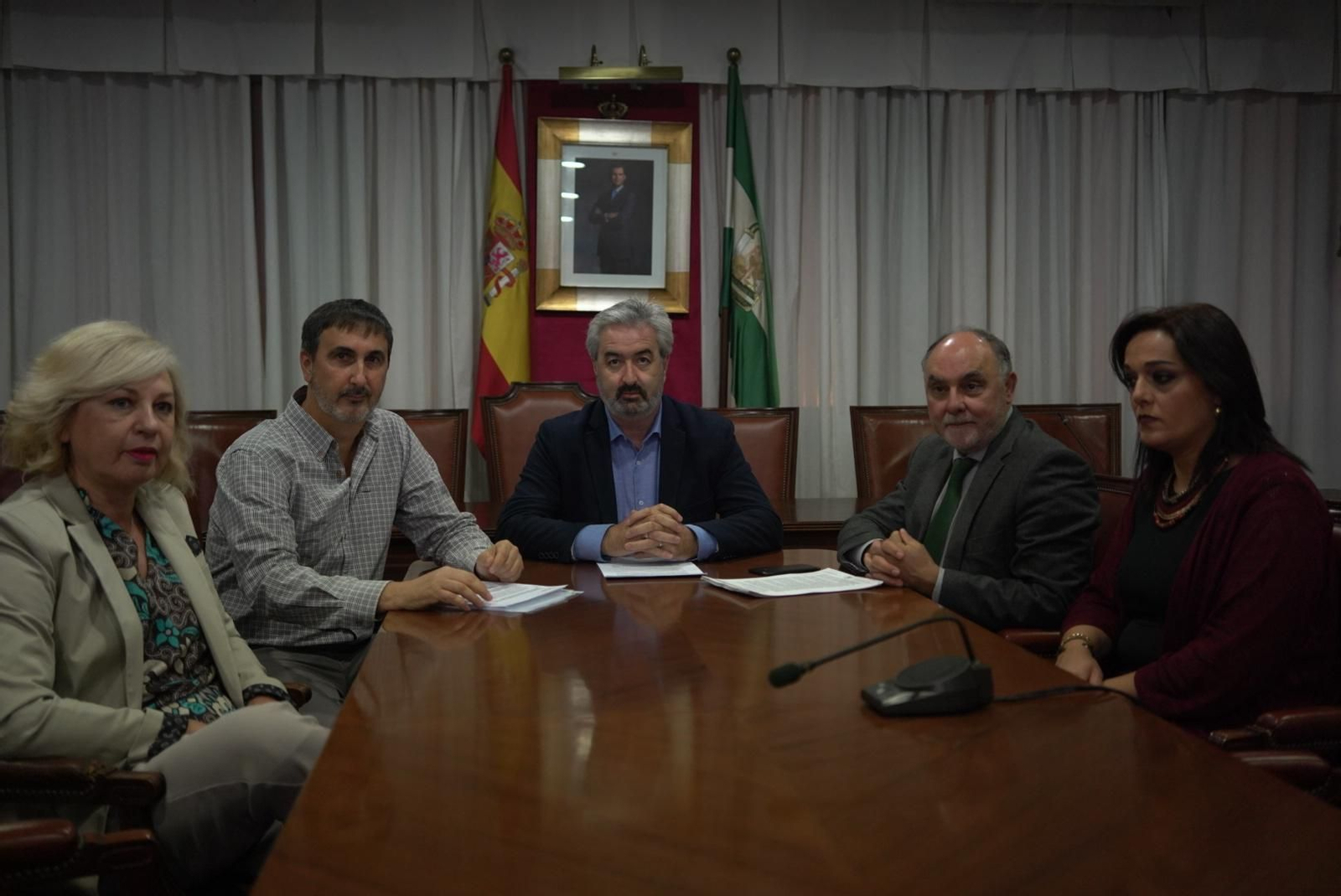 Reunión de la junta electoral de la Cámara de Comercio.