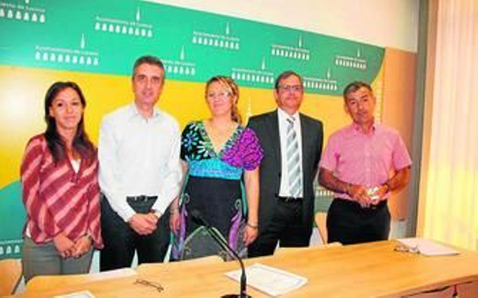 Presentación ayer de la iniciativa para los itinerarios seguros por las calles de Lucena.