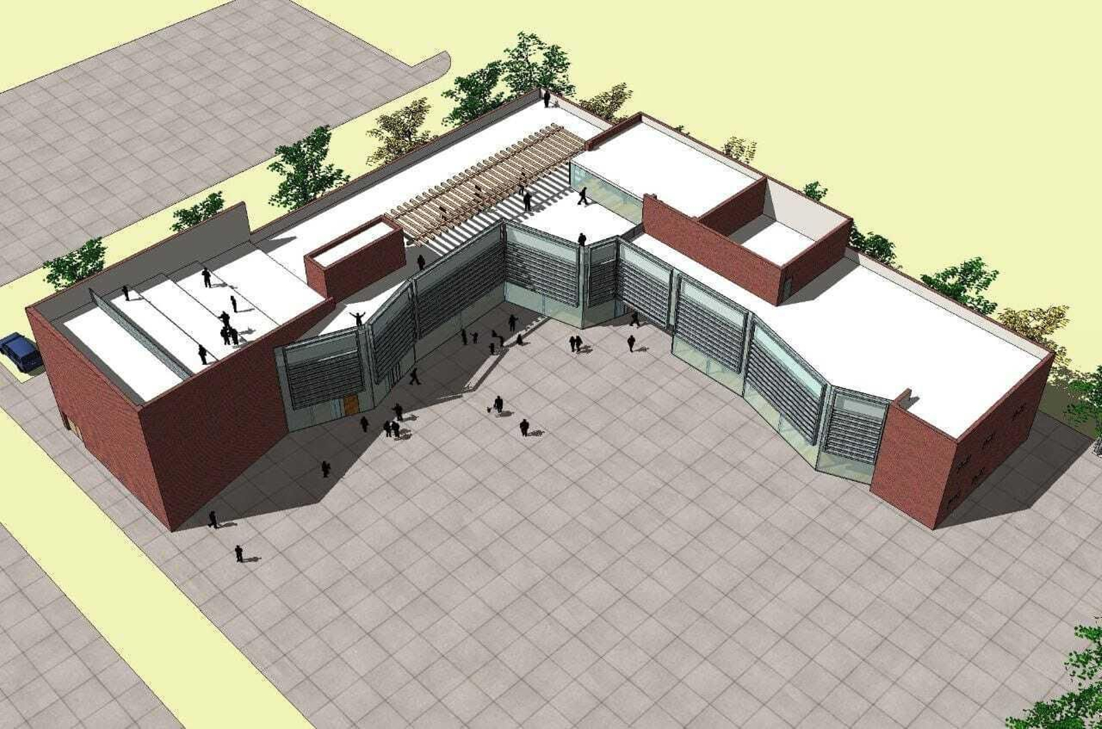 Infografía del Centro Cívico de El Higuerón.