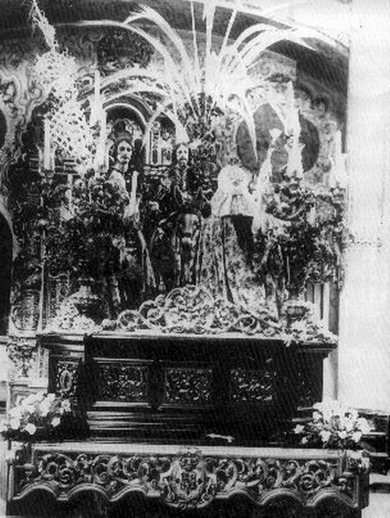 La Borriquita sobre el paso de Manuel Casana