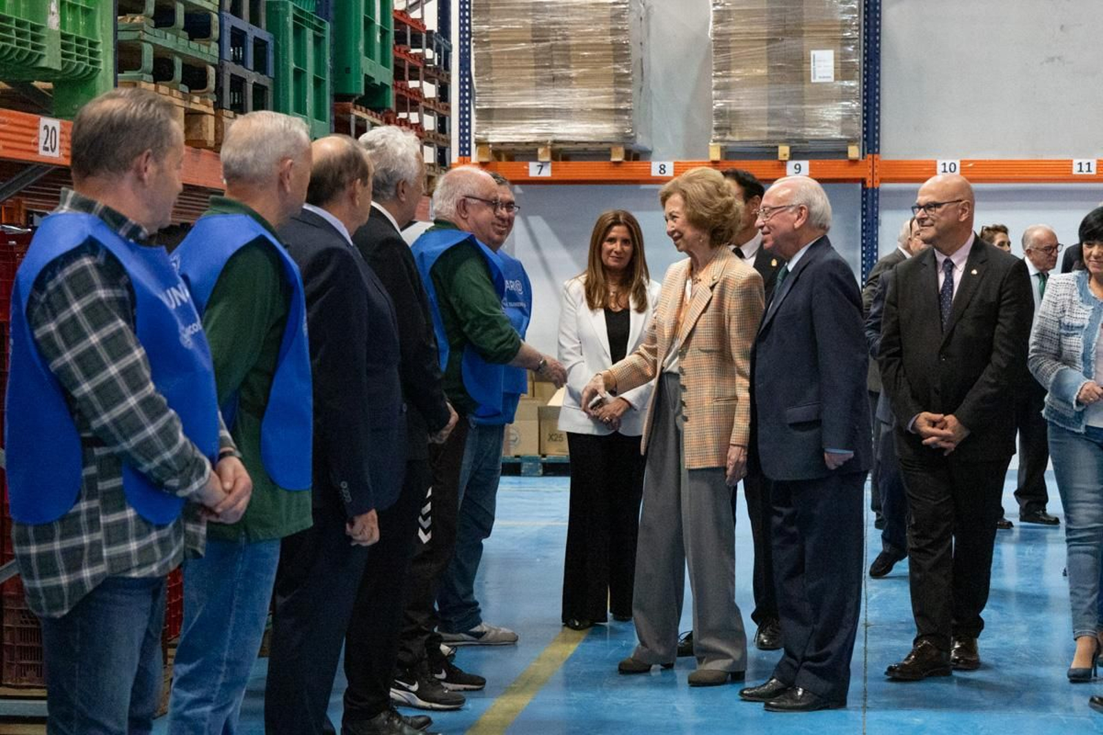 Visita de la Reina Sofía a las instalaciones del Banco de España, en imágenes
