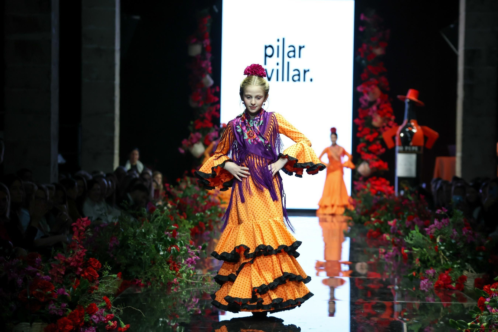 Desfile de Pilar Villar en la Pasarela Flamenca Tío Pepe Jerez 2024