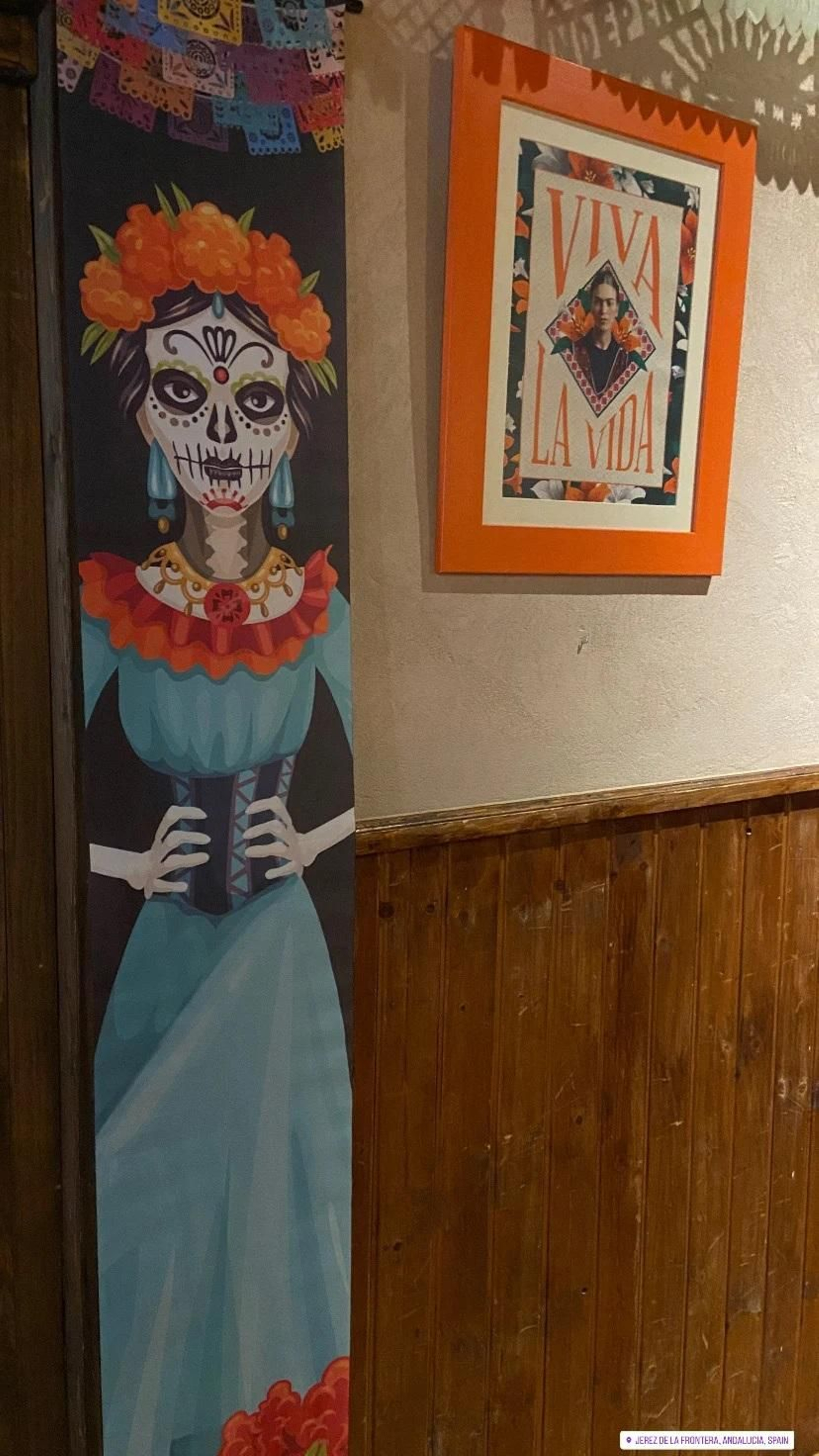 Detalle de la decoración del restaurante Mamalupe.