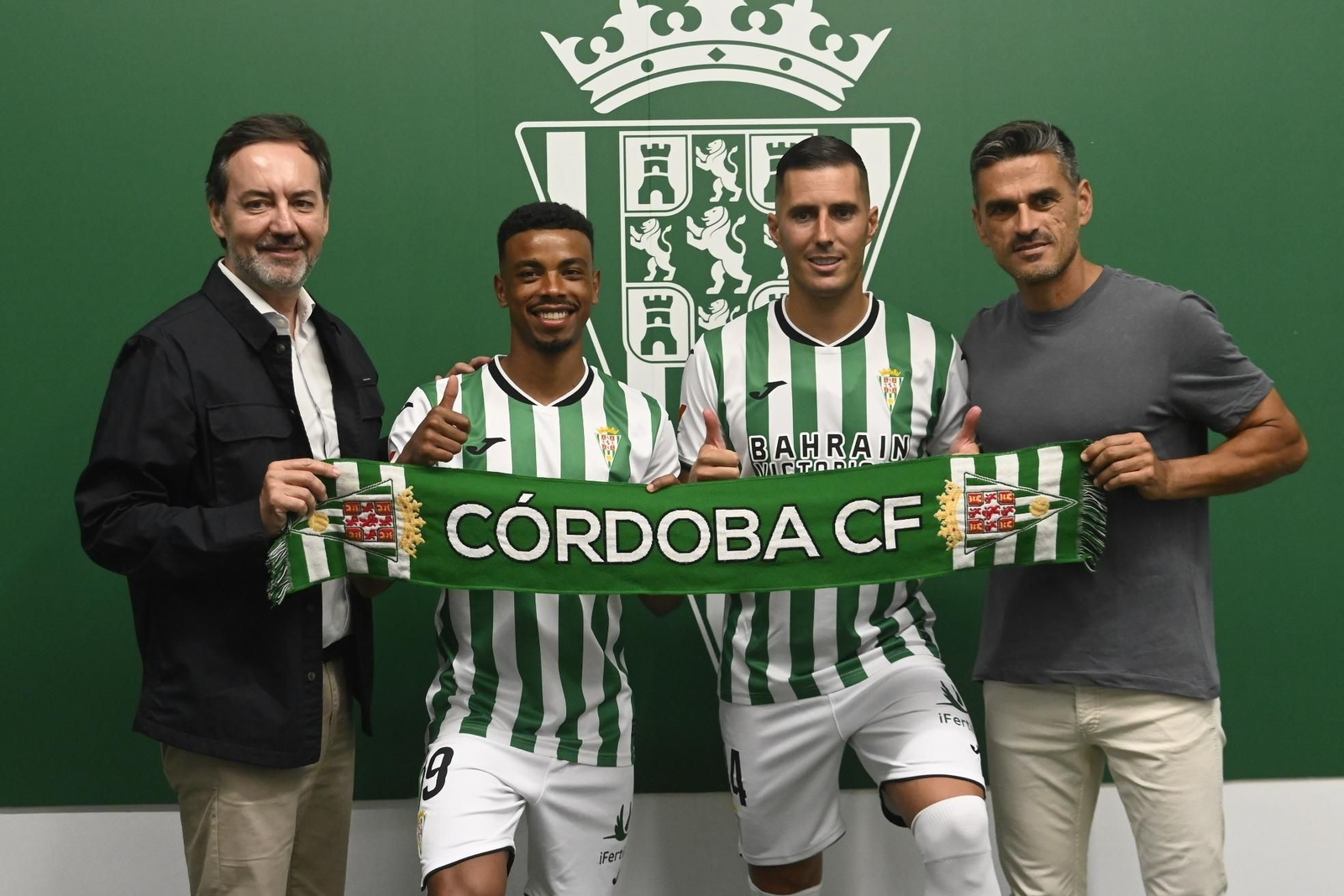 Las mejores fotos de la presentación de Sergi Guardiola y Dalisson como jugadores del Córdoba CF