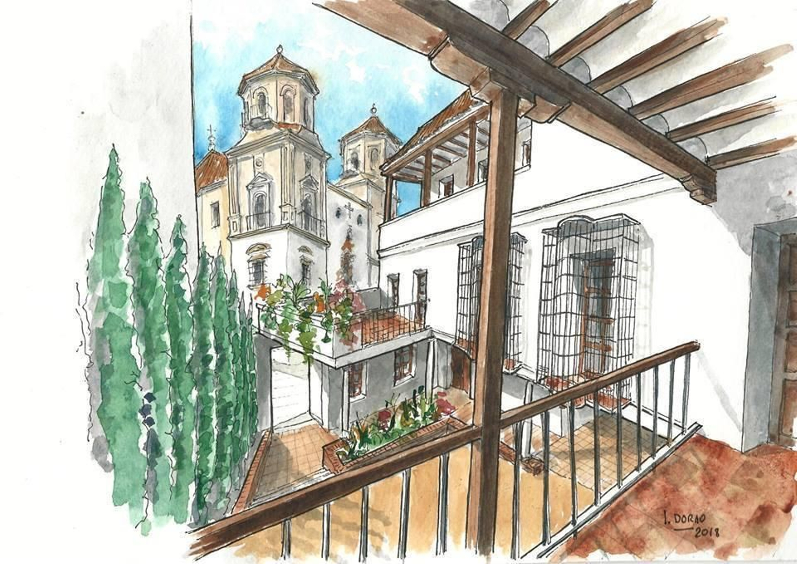 Boceto del proyecto de ampliación del arquitecto Ignacio Dorao.