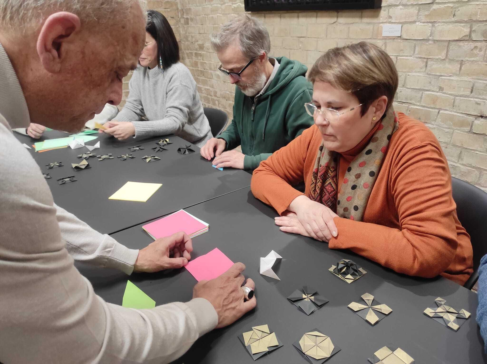 Ante cualquier duda, el artista estuvo dispuesto en todo momento con sus explicaciones.