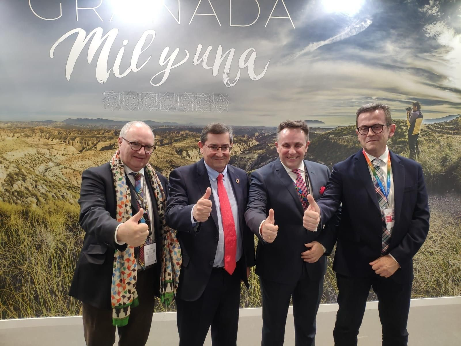 Los representantes de Granada celebran el balance turístico en Fitur