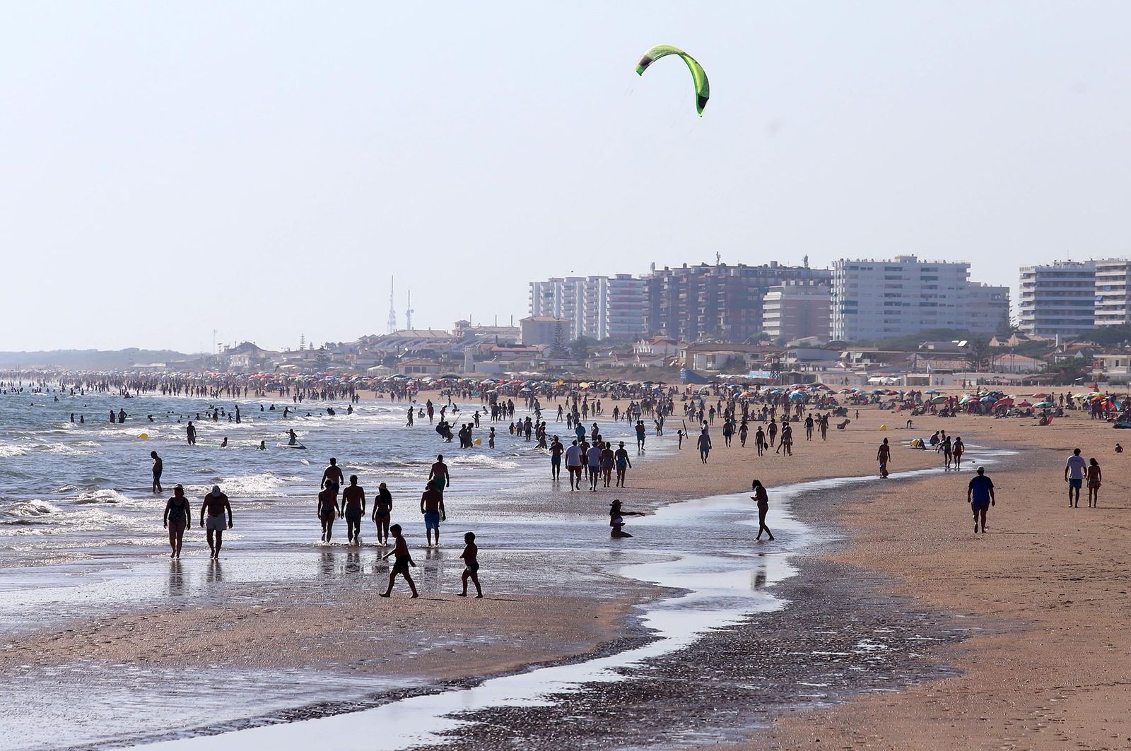 Vista general de la playa de Punta Umbría.