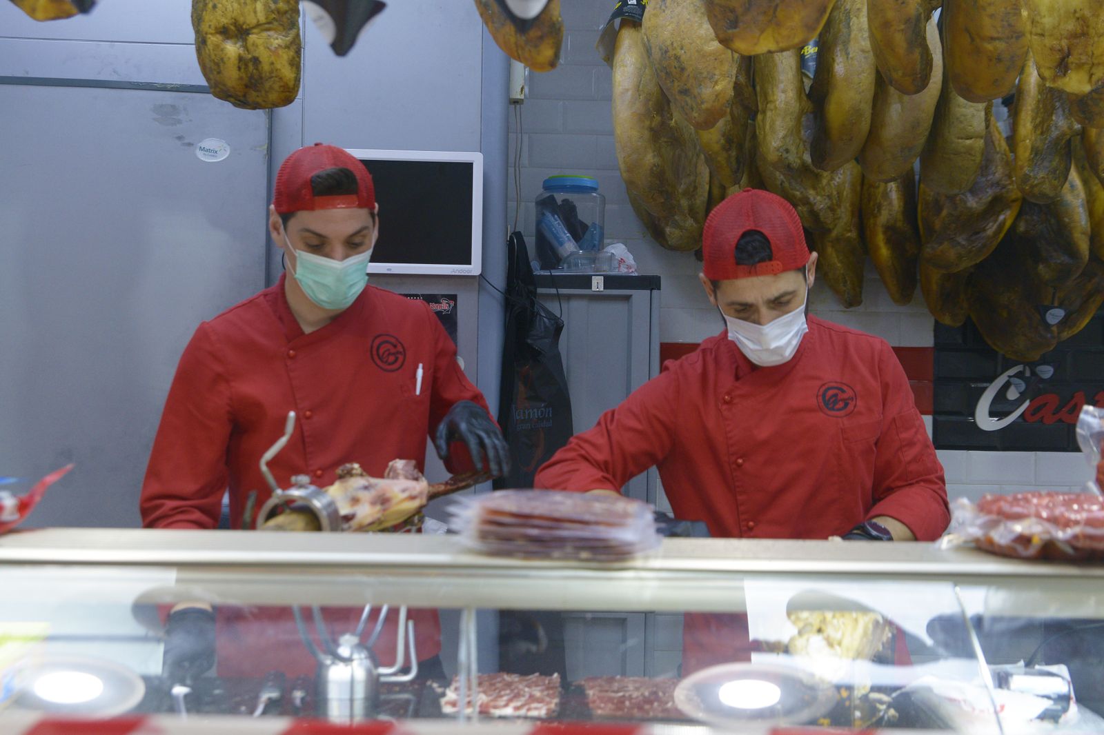 Fotos de los mercados de la comarca en cuarentena
