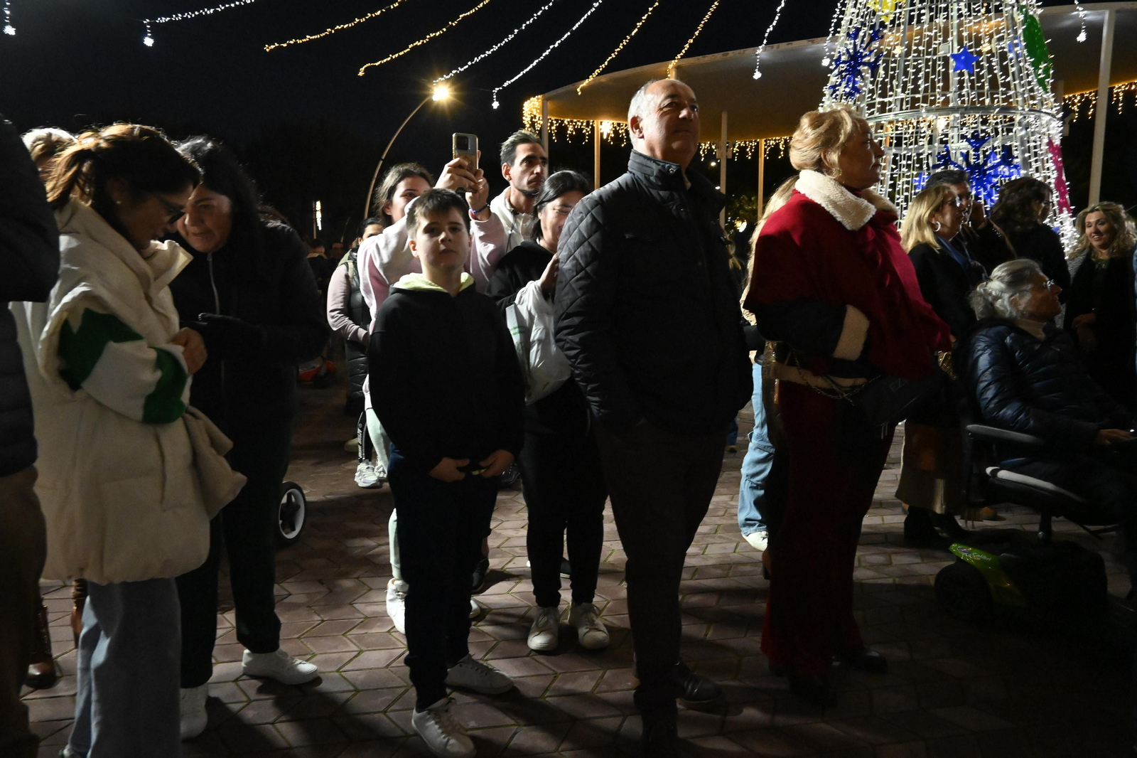 Alumbrado del Puerto de Huelva, en imágenes