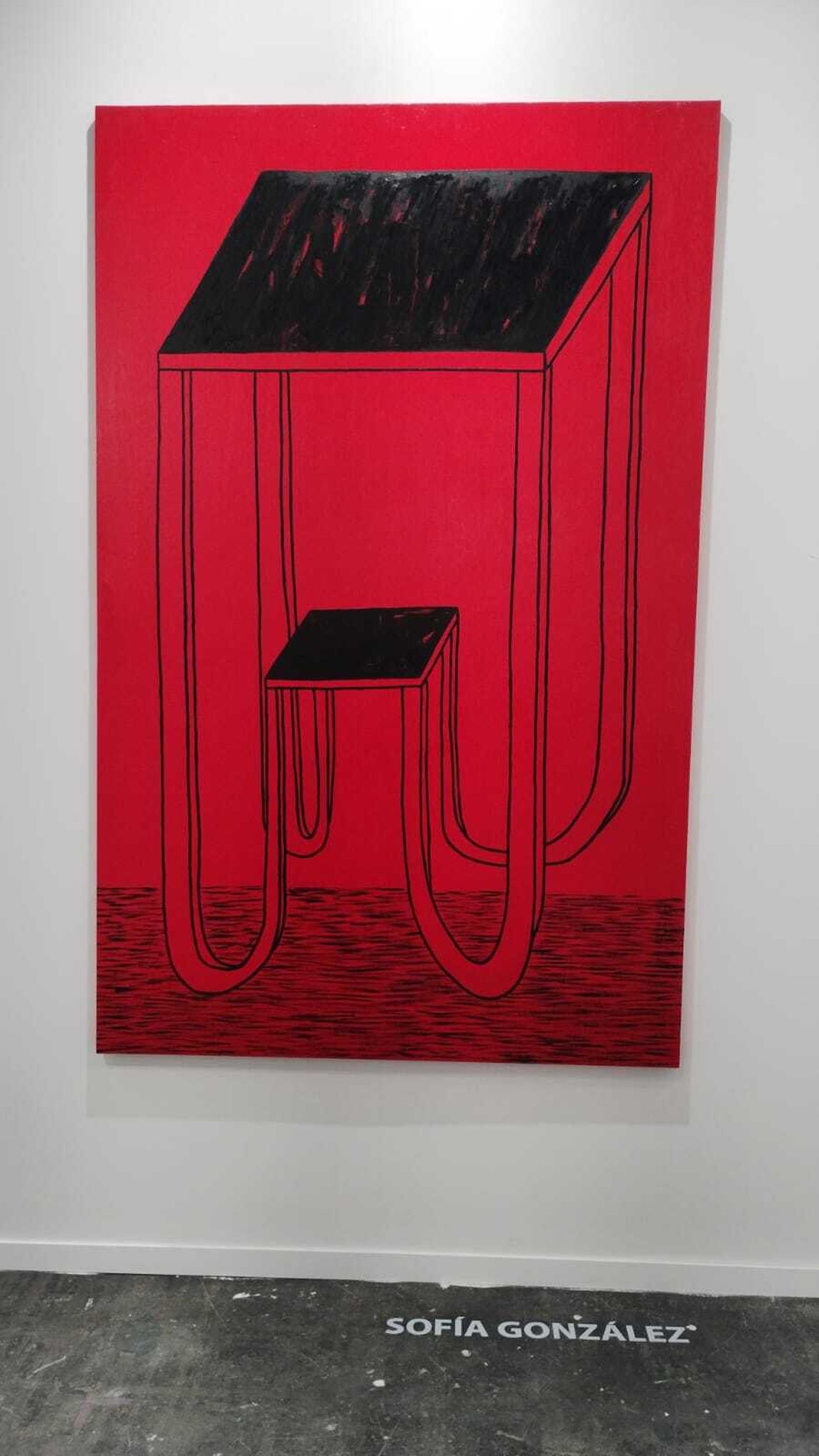 Obra de Sofía González en la galería Berlín.