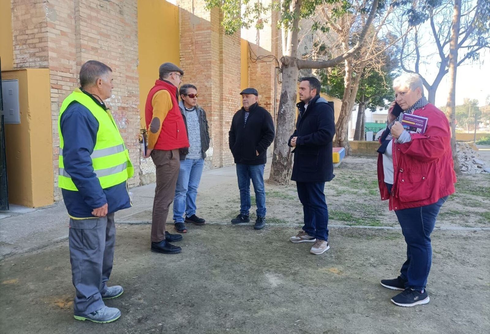 Jesús Alba, en la barriada de El Portal