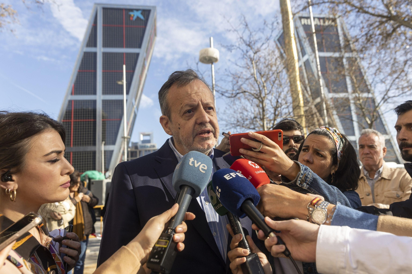 Alberto Reyero a su llegada a los juzgados de Plaza Castilla de Madrid. Alberto Reyero a su llegada a los juzgados de Plaza Castilla de Madrid.