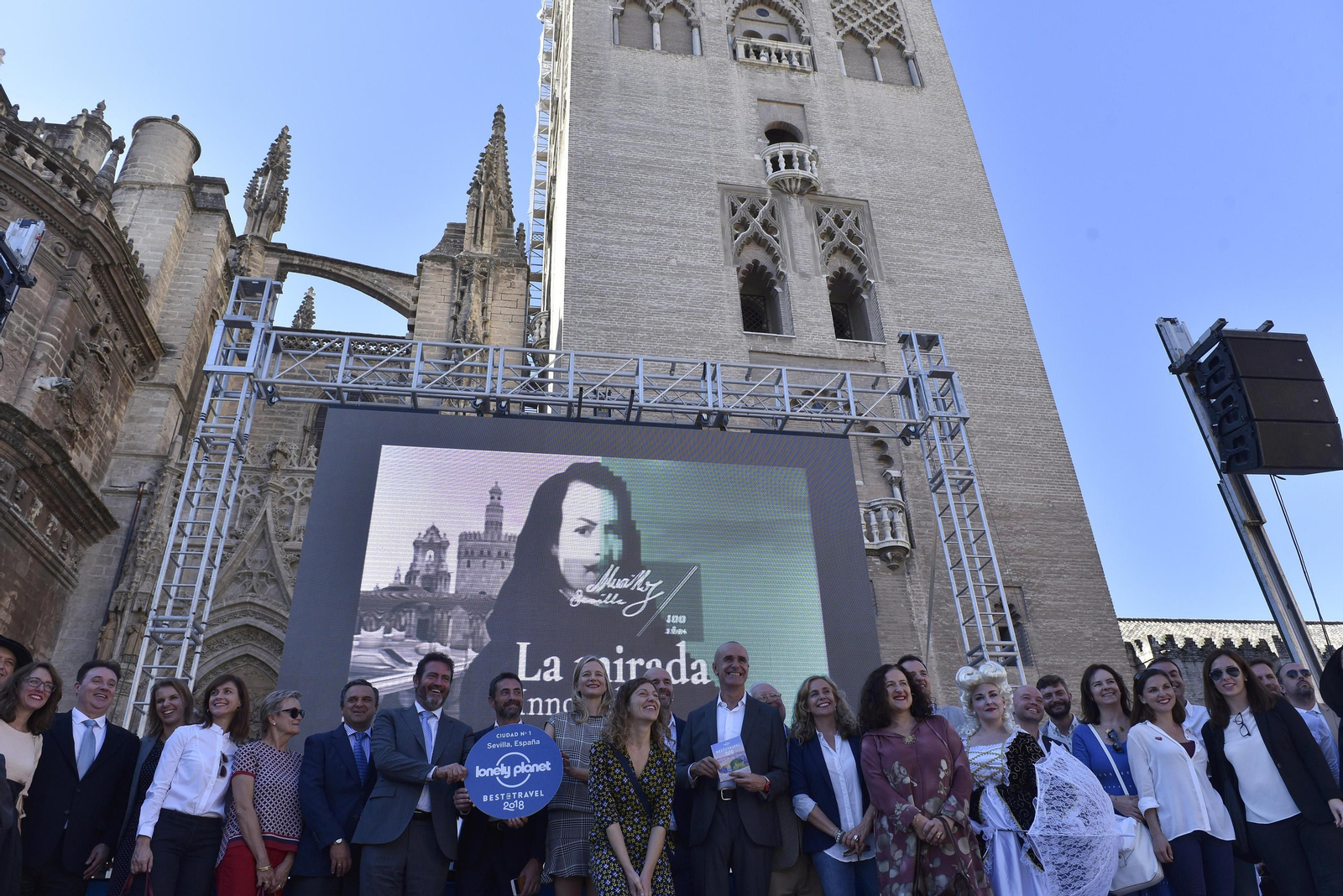 Las imágenes de la presentación de Sevilla como Mejor destino turístico 2018