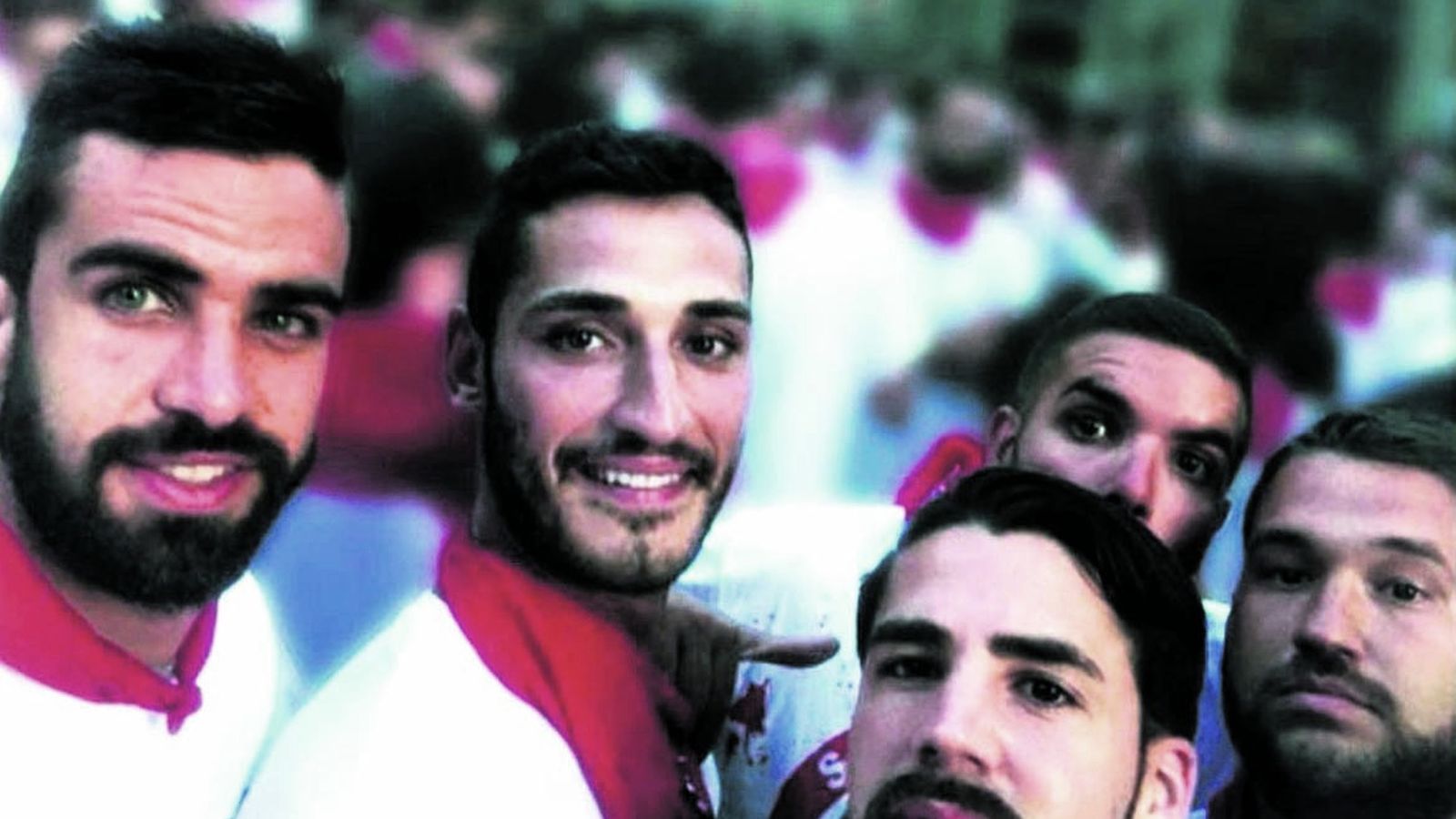 Los miembros de 'La Manada' condenados.