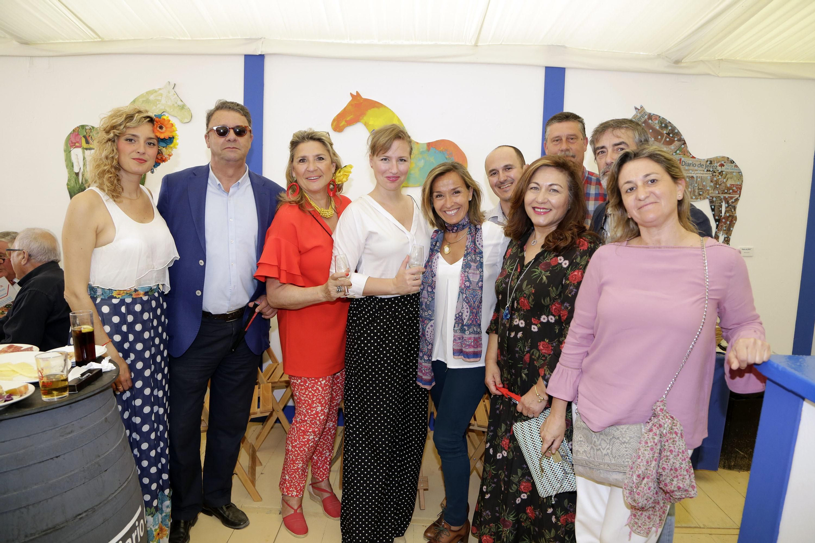 Pilar santaliestra, José Rodríguez, Begoña de Pelsmaeker, Juanjo Fernández, Rosa Amuedo, Noelia Cruzado, Antonio Salguero y Félix Jiménez.