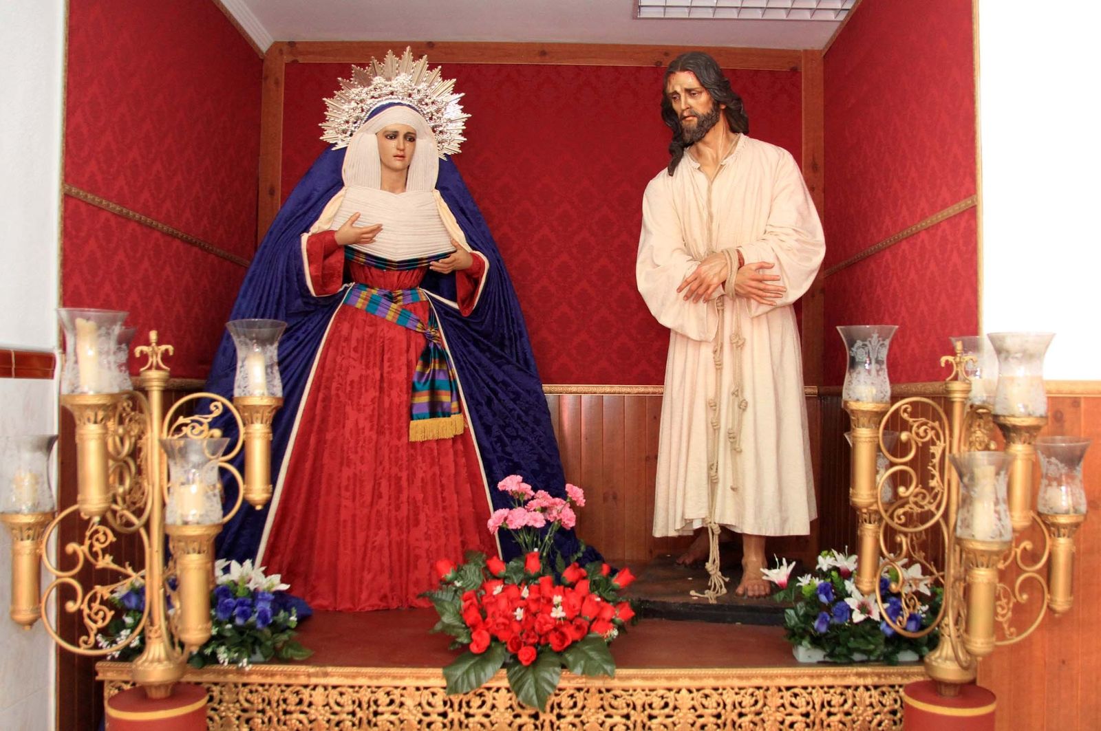 El Señor de la Bendición y Nuestra Señora de la Paz, en el nuevo oratorio de El Higueral.