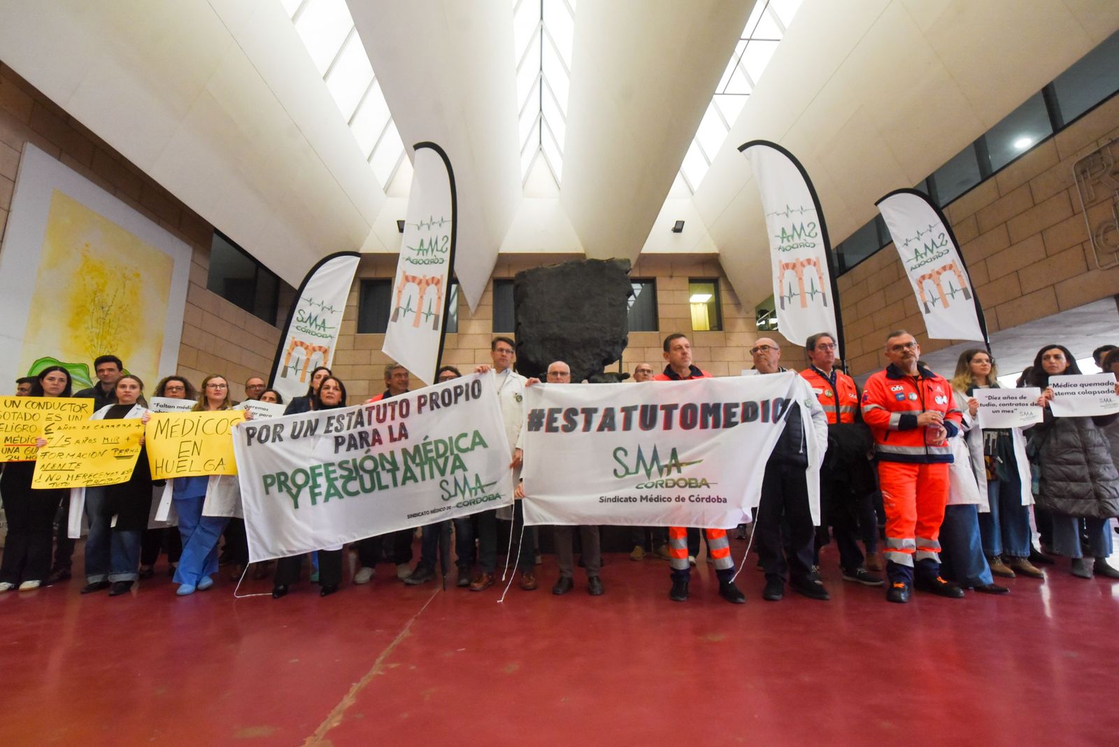 Las imágenes de la marcha de los médicos cordobeses por un estatuto propio y la mejora de sus condiciones laborales