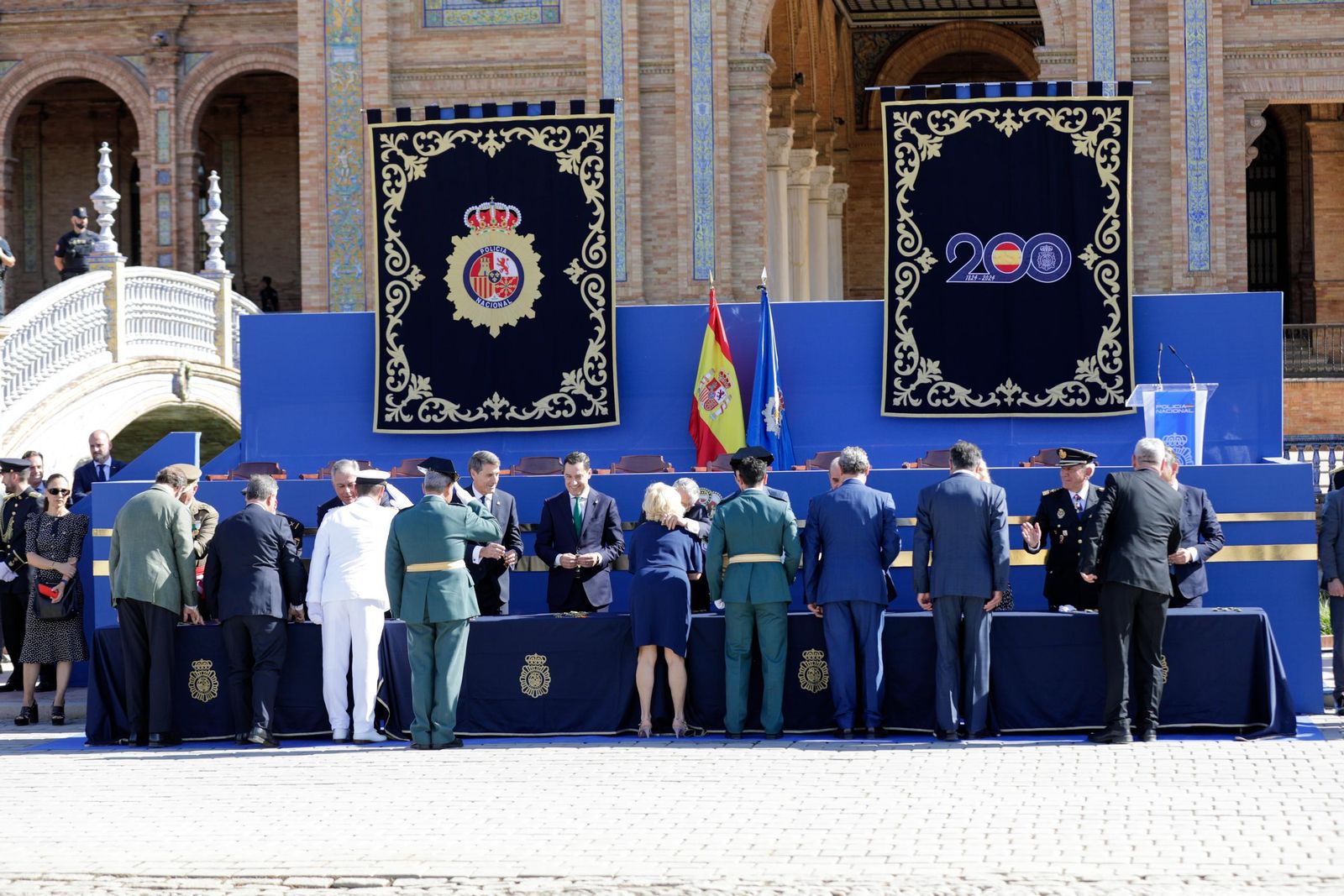 Plaza de España. Día de la Policía Nacional