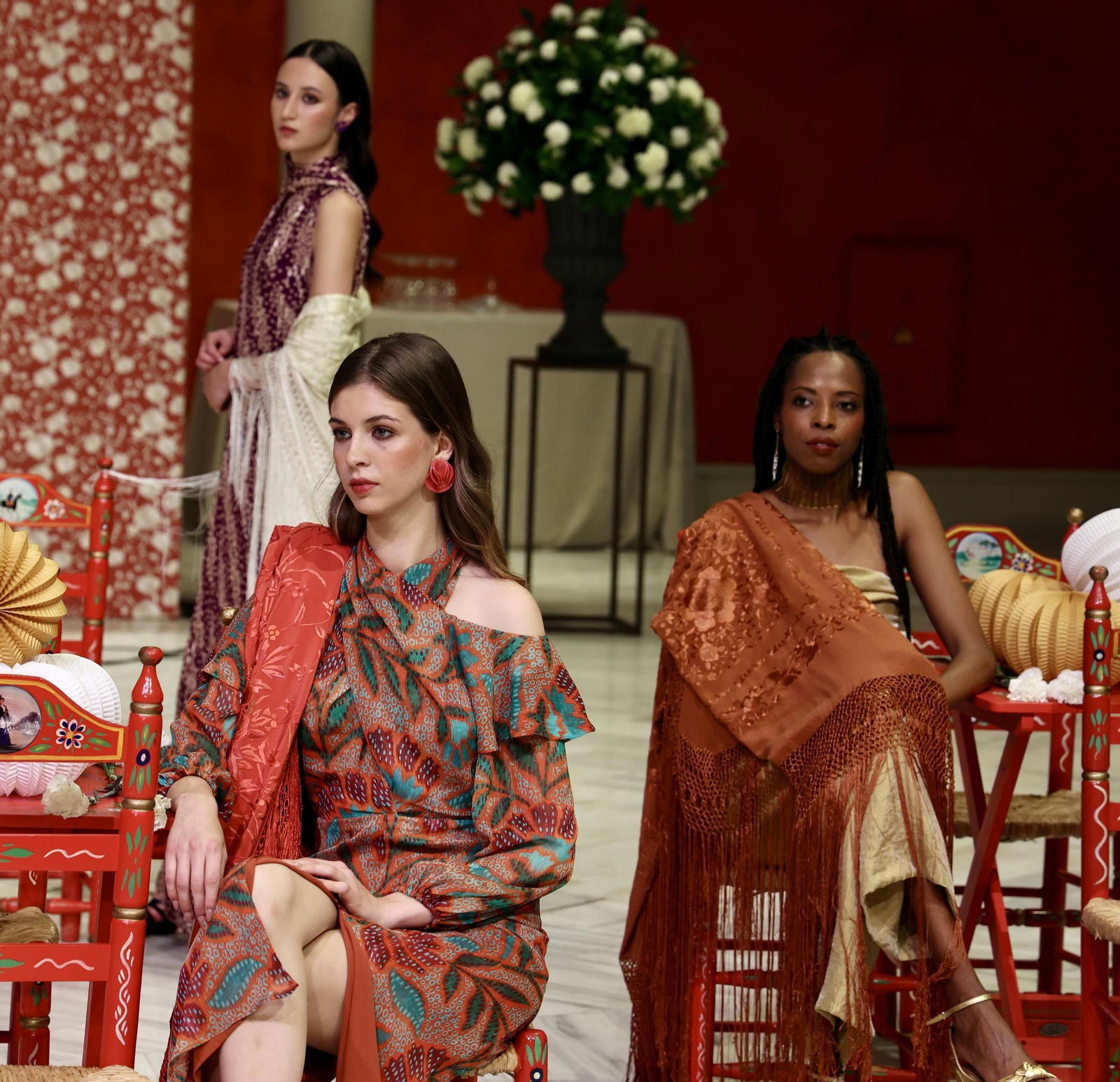 Diseños de la firma Cherubina vistos en la pasarela 'Cajasol de moda'