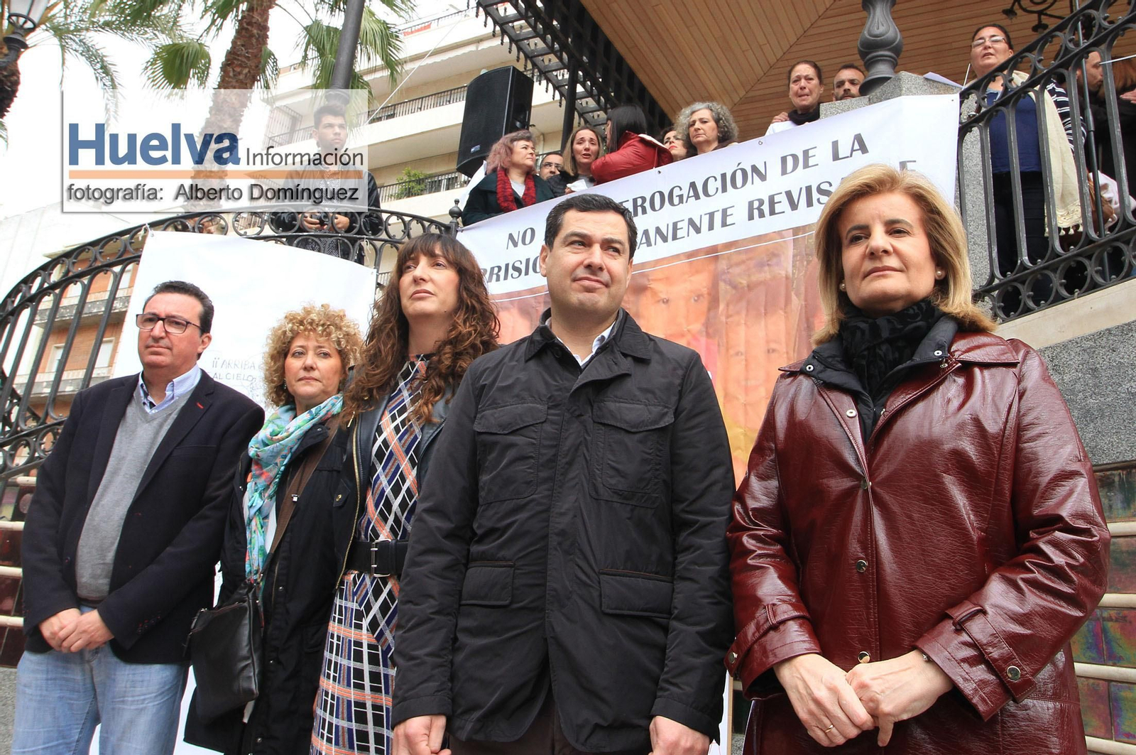 Imágenes de la manifestación contra la derogación de la prisión permanente revisable celebrada en Huelva