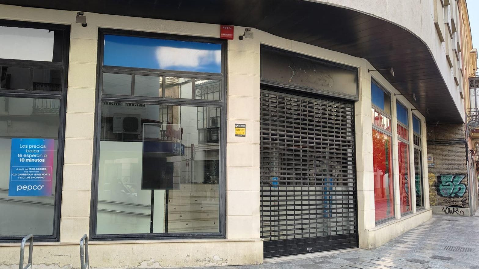 La tienda de Pepco de calle Honda, ya cerrada.