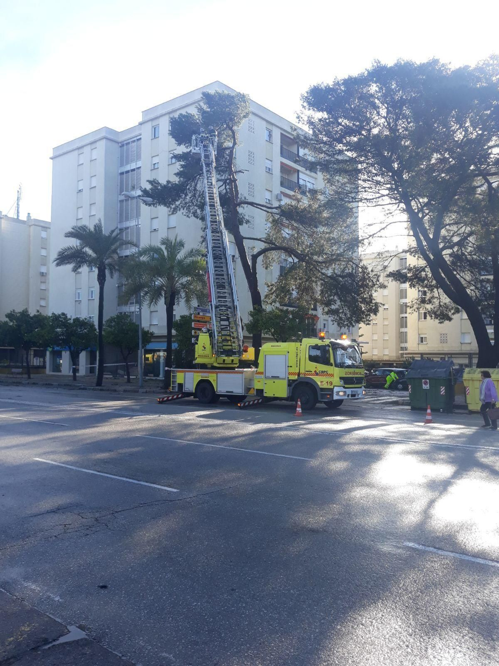 Las imágenes del paso del tornado en Jerez