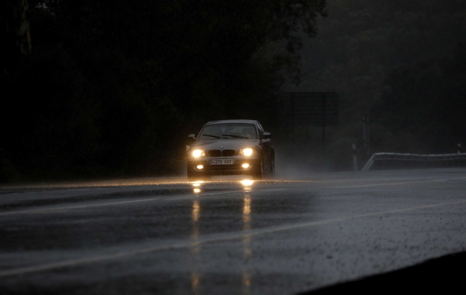 Fotos del temporal de lluvia y viento en el Campo de Gibraltar