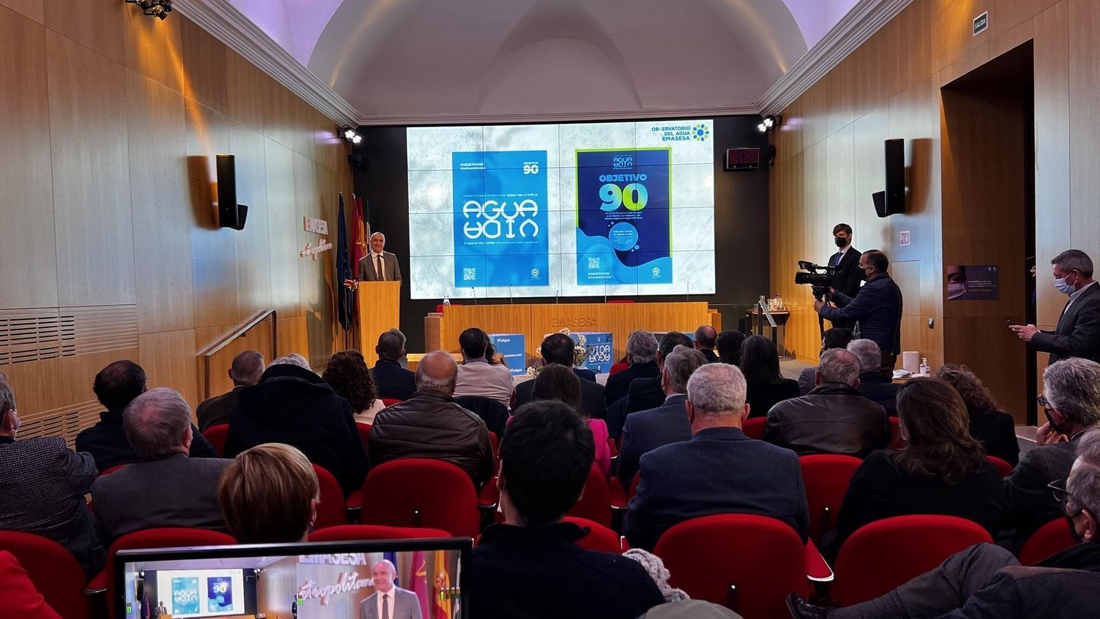 Un momento de la presentación de la campaña municipal.