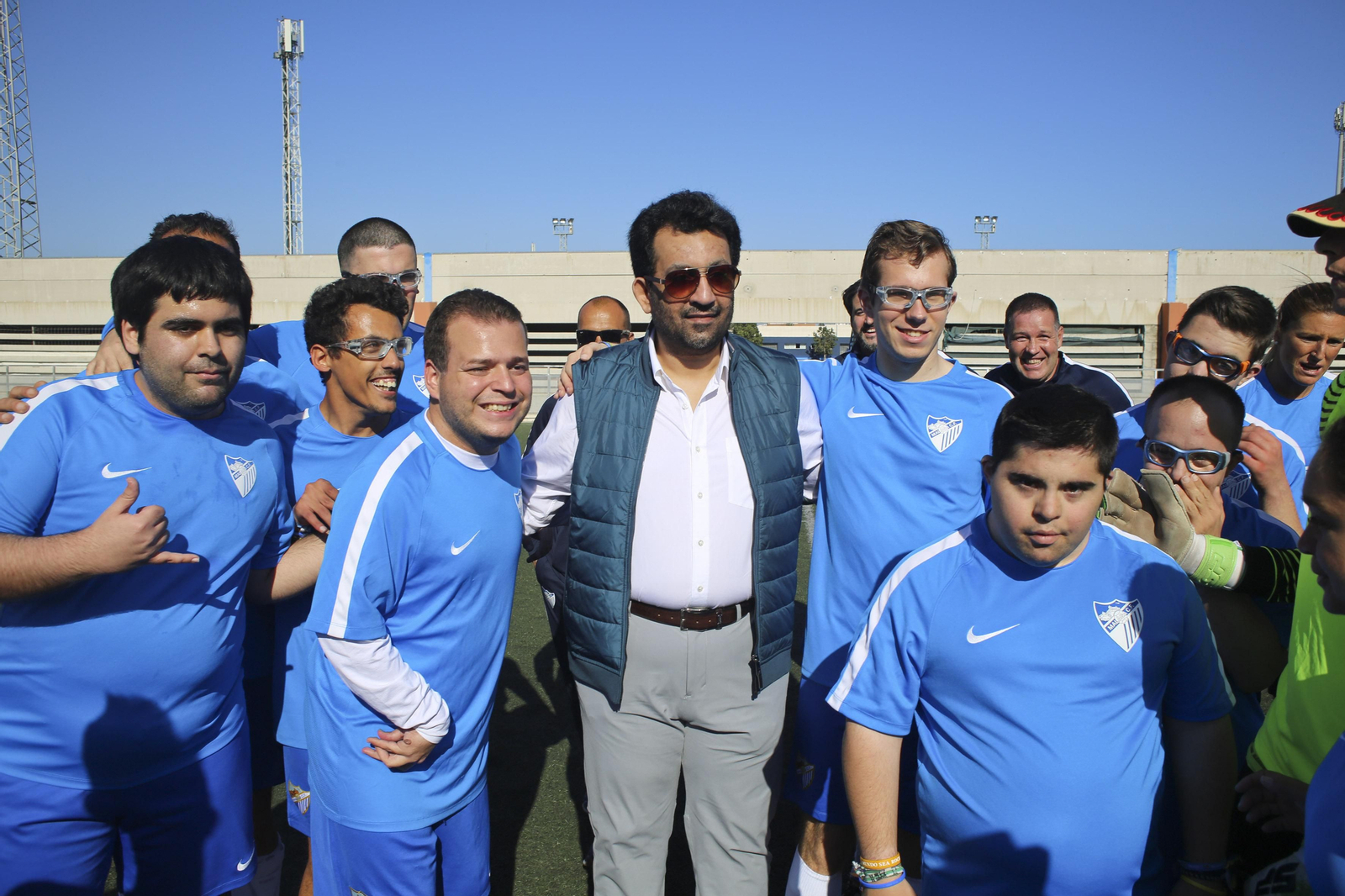 Las fotos del jeque Al-Thani con el Málaga Genuine