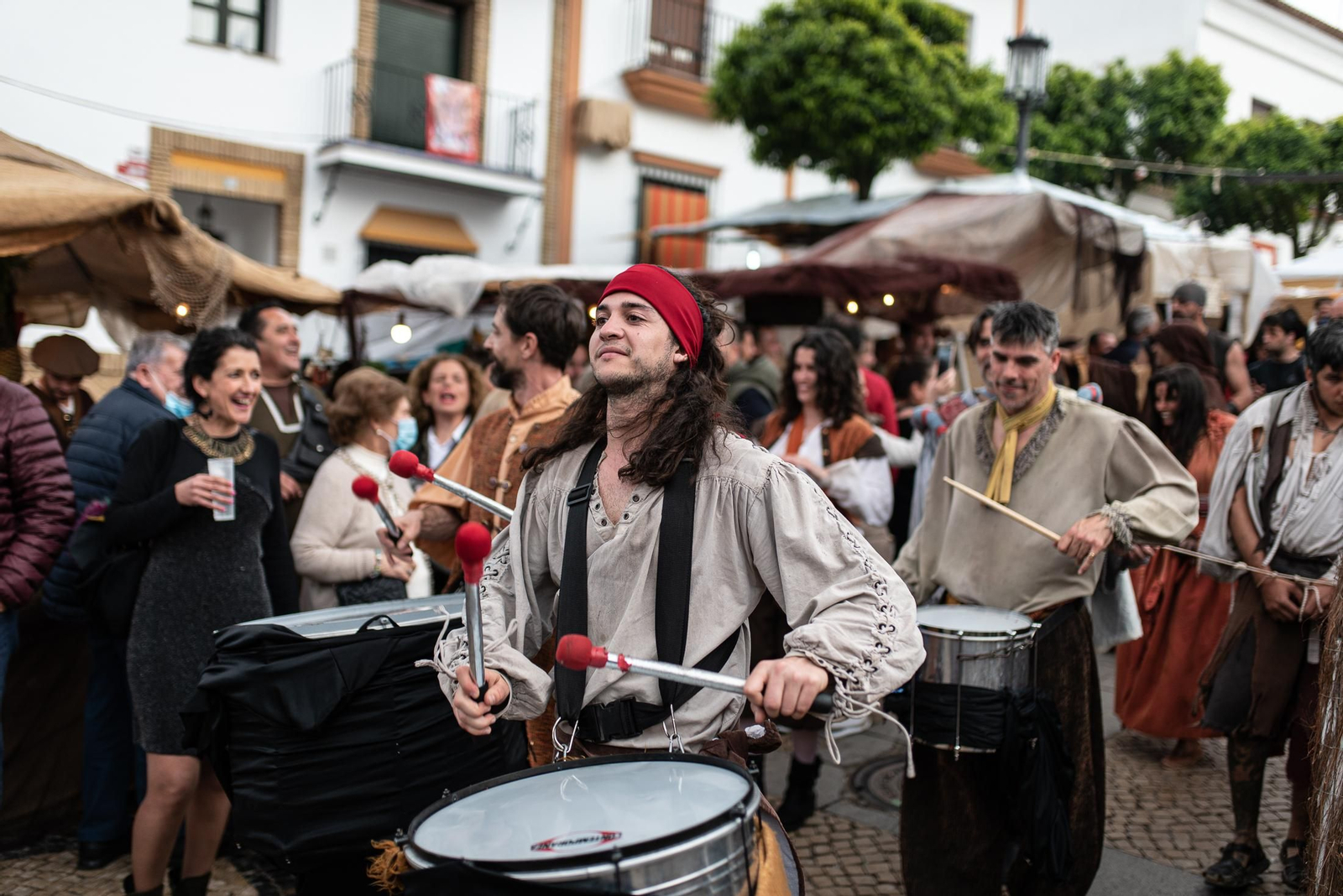 Imágenes del ambiente en la Feria del Descubrimiento de Palos de la Frontera