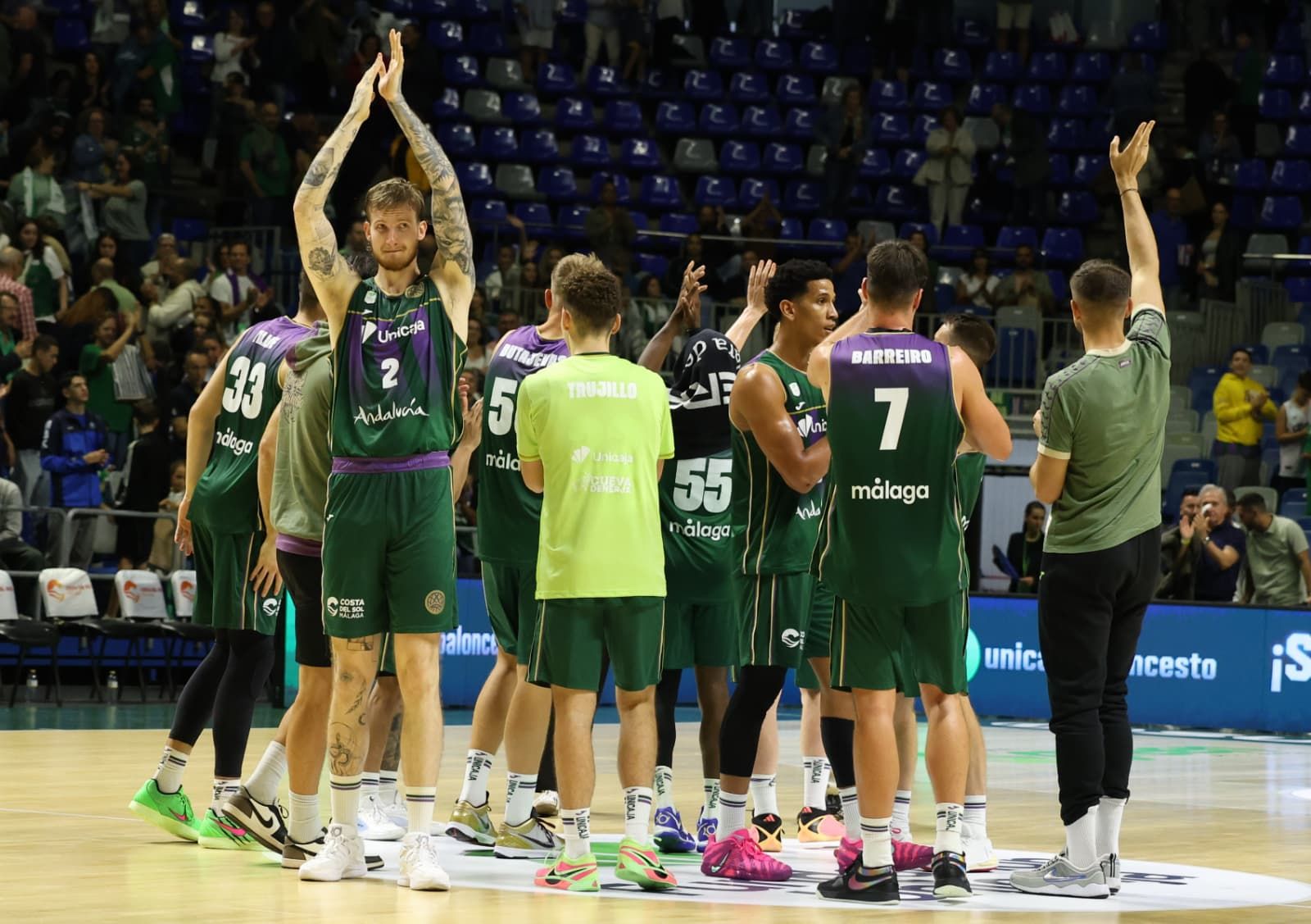 El Unicaja-Filou Oostende, en fotos