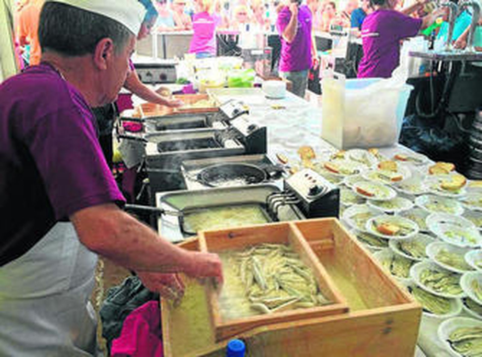 Una de boquerones para 20.000 personas