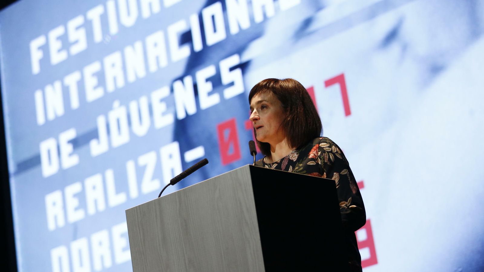 La directora del festival, Maite García Ribot, en la gala de clausura.