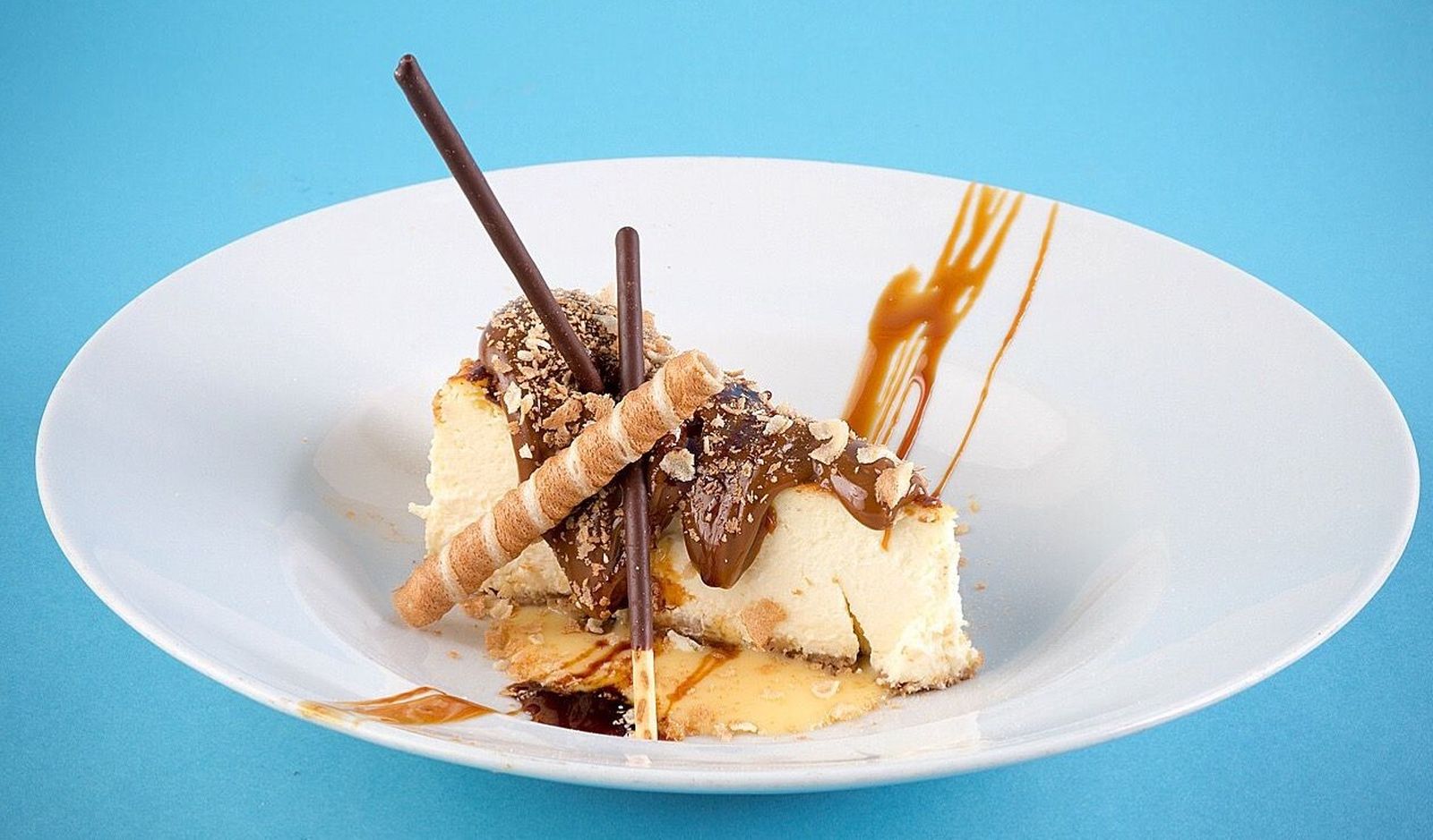 Tarta de queso con dulce de leche de La Tranquera