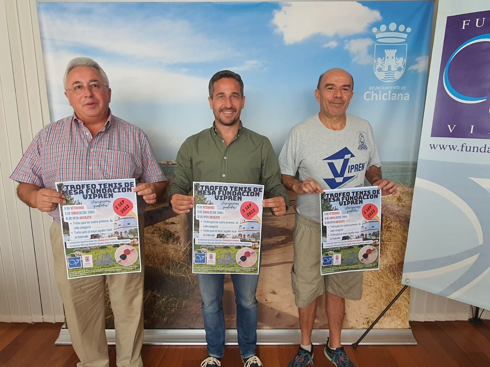 Presentación del I Trofeo de Tenis Mesa Fundación Vipren, este sábado en Chiclana