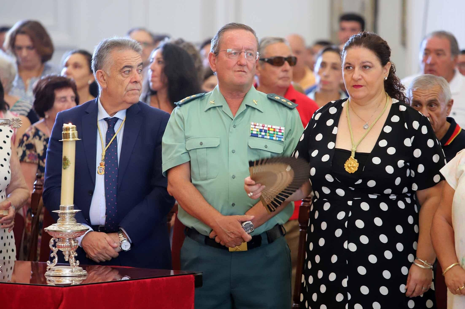 Imágenes de la procesión eucarística y solemne Función del Voto en El Rocío Chico