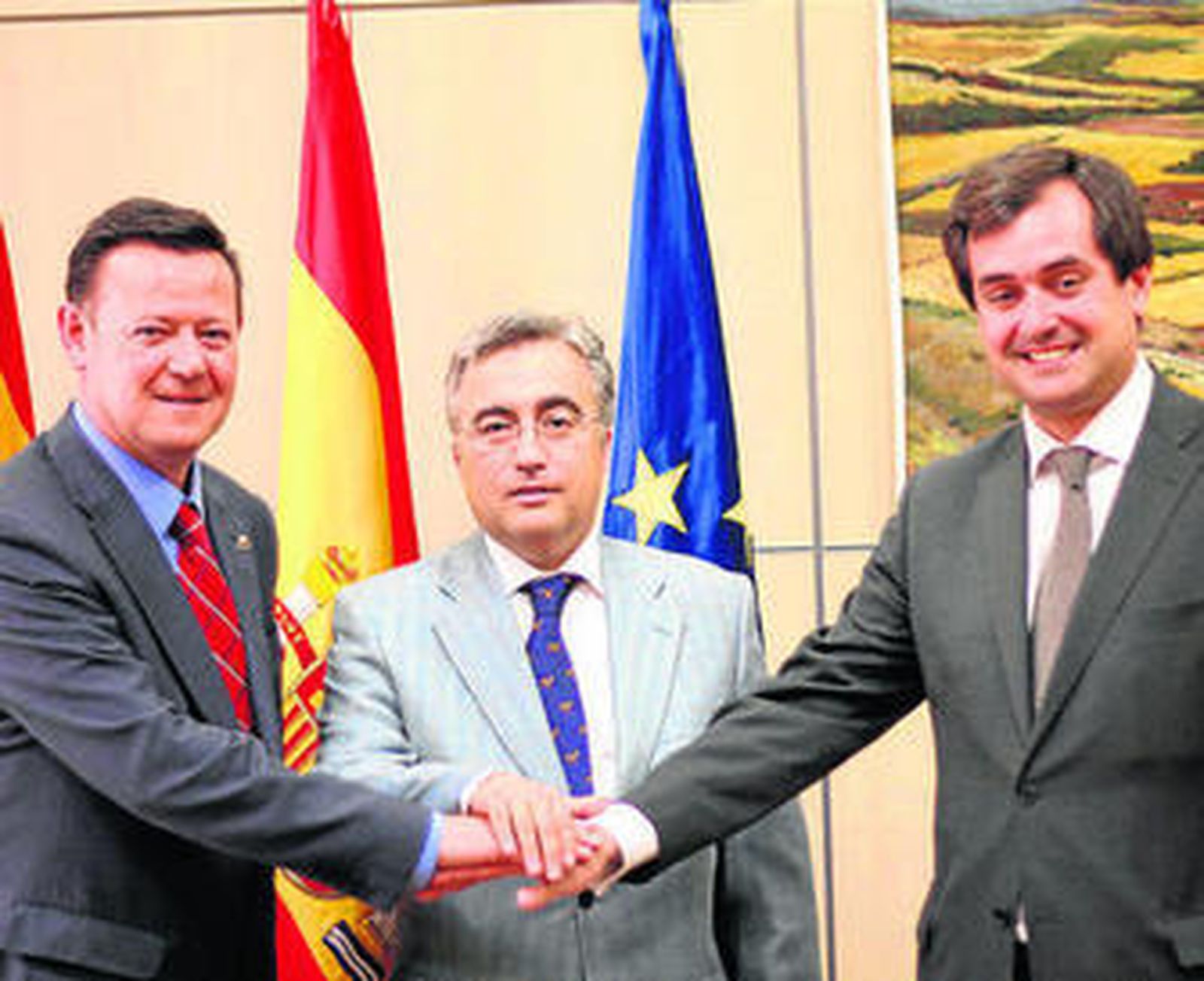 Miguel Rodríguez de la Rubia, Javier Rincón y Ricardo Mur.