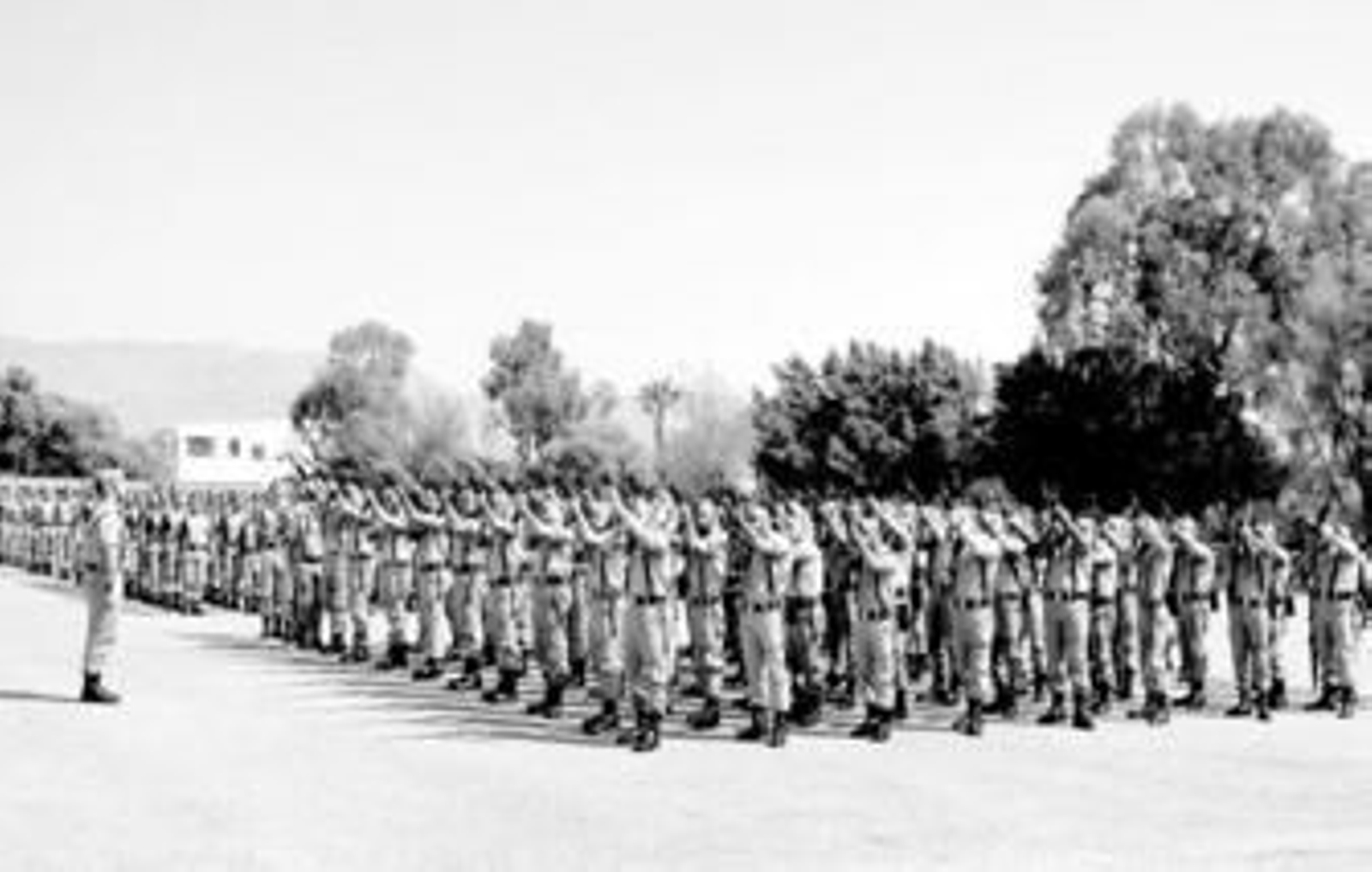 Una compañía del Tercio 3º 'Don Juan de Austria' efectuó la descarga de fusilería durante el homenaje a los muertos.