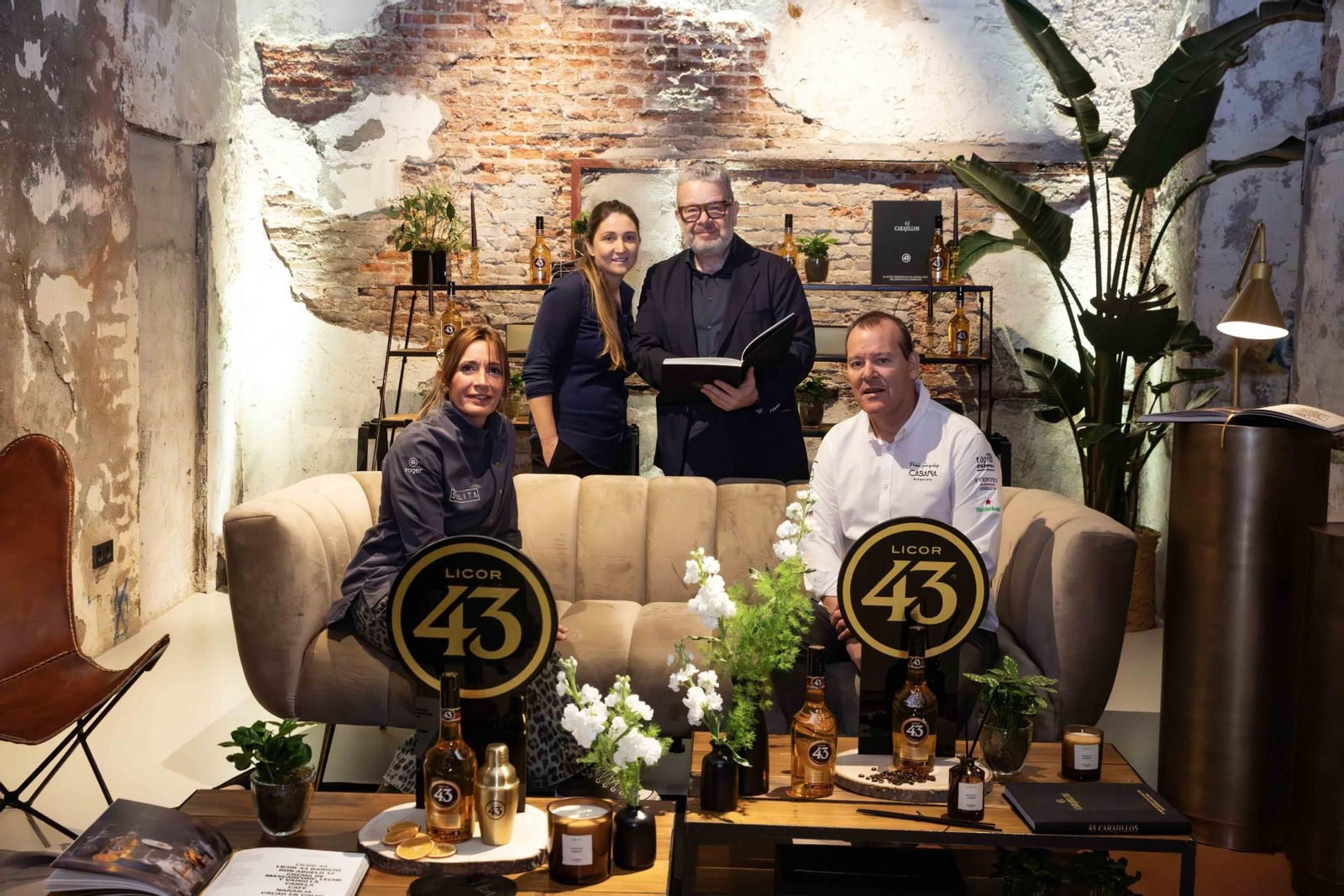 Los chefs del evento de Licor 43 celebrado esta semana en Madrid para la presentación del volumen '43 Carajillos'