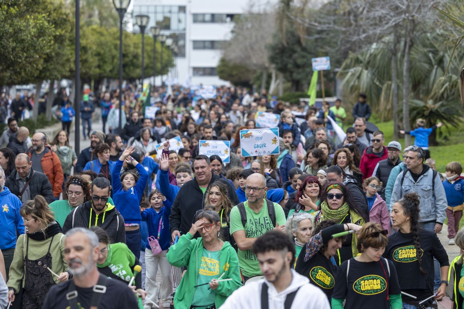 Las imágenes de la inauguración de VI Olimpiadas Escolares de la Escuela Pública de Cádiz