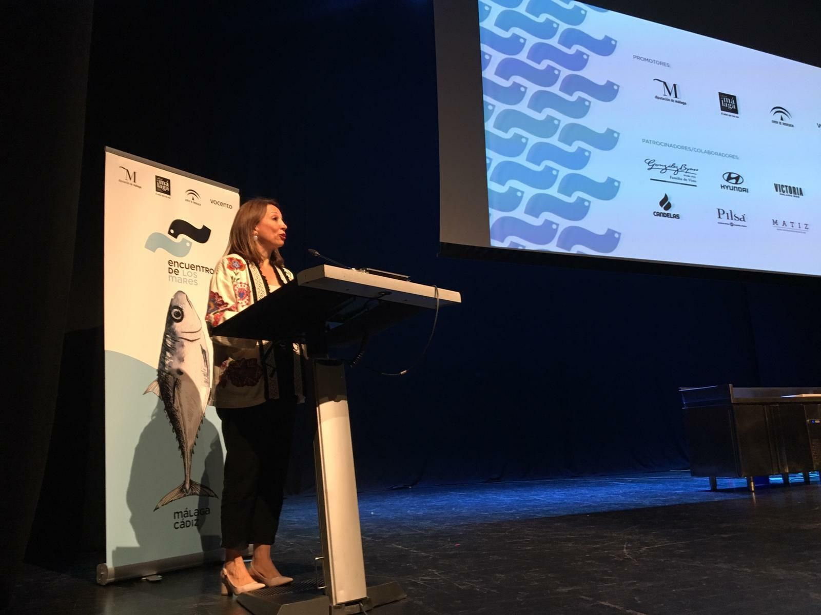 Patricia Navarro, en la inauguración del congreso 'Encuentro de los Mares'