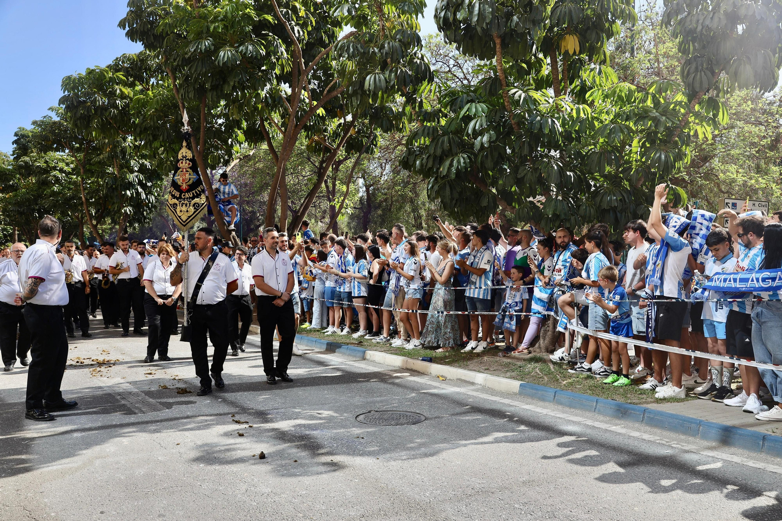 Las fotos de otra exhibición de la afición antes del Málaga-Nàstic