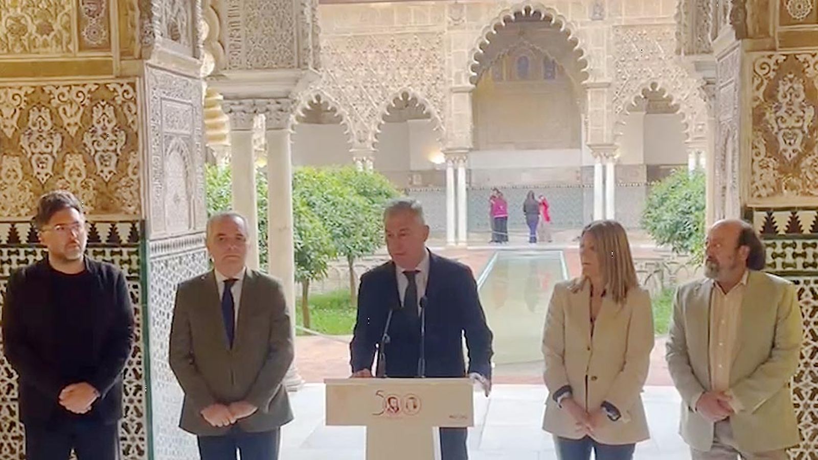 Presentación del Mapping por la boda de Carlos V