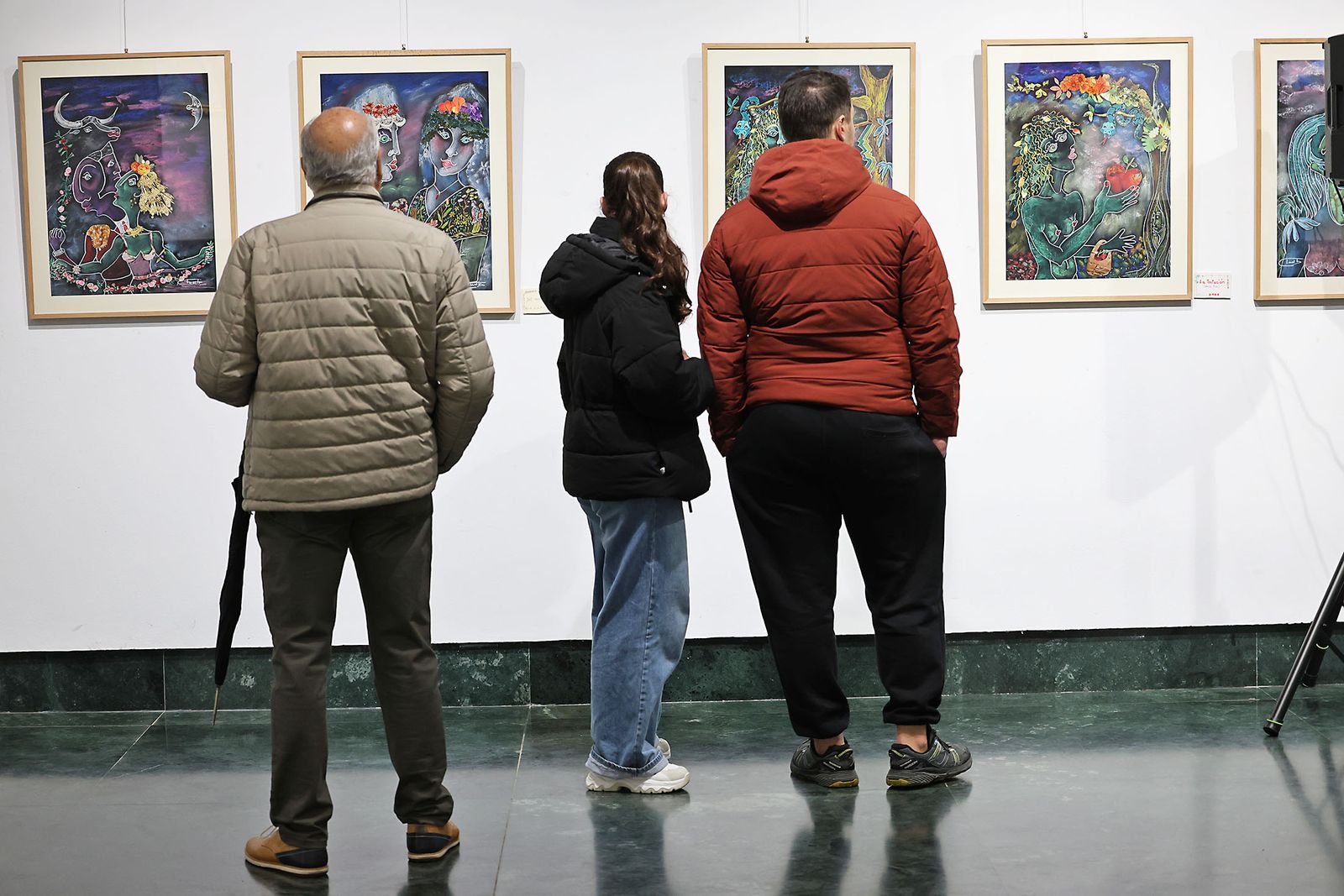 Fotografías de la inauguración de la exposición ‘Amigos’ de Antonia María Peralto