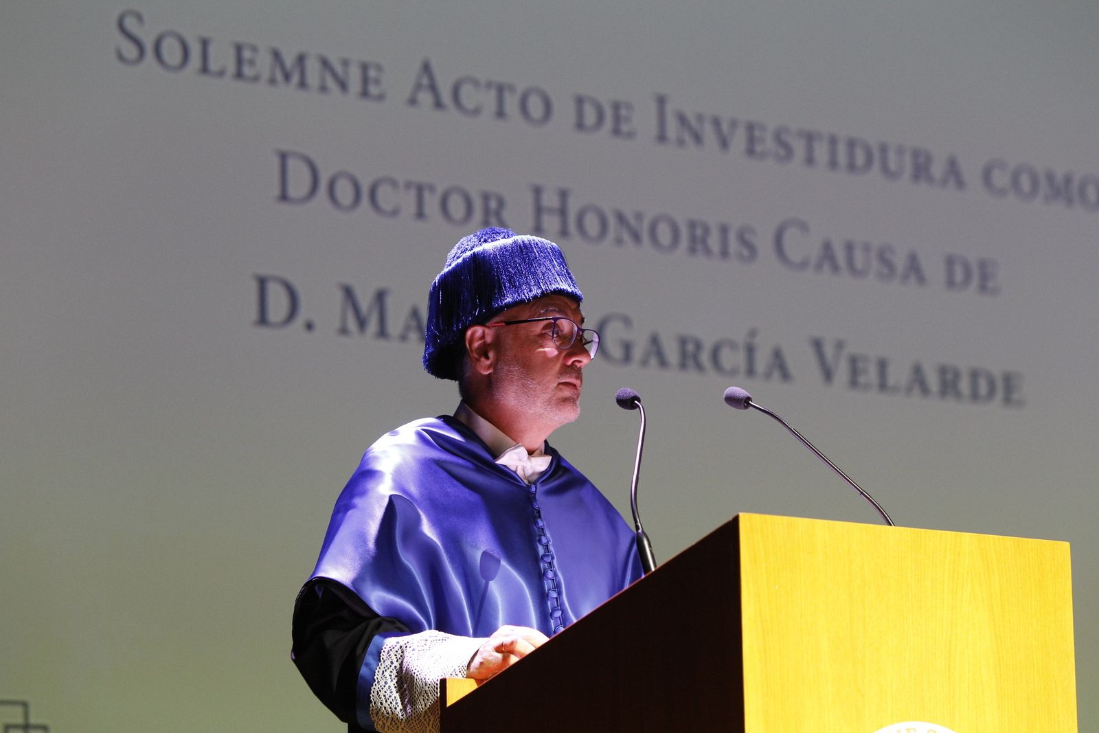 Fotogalería investidura Doctor Honoris Causa Manuel García Velarde. UAL
